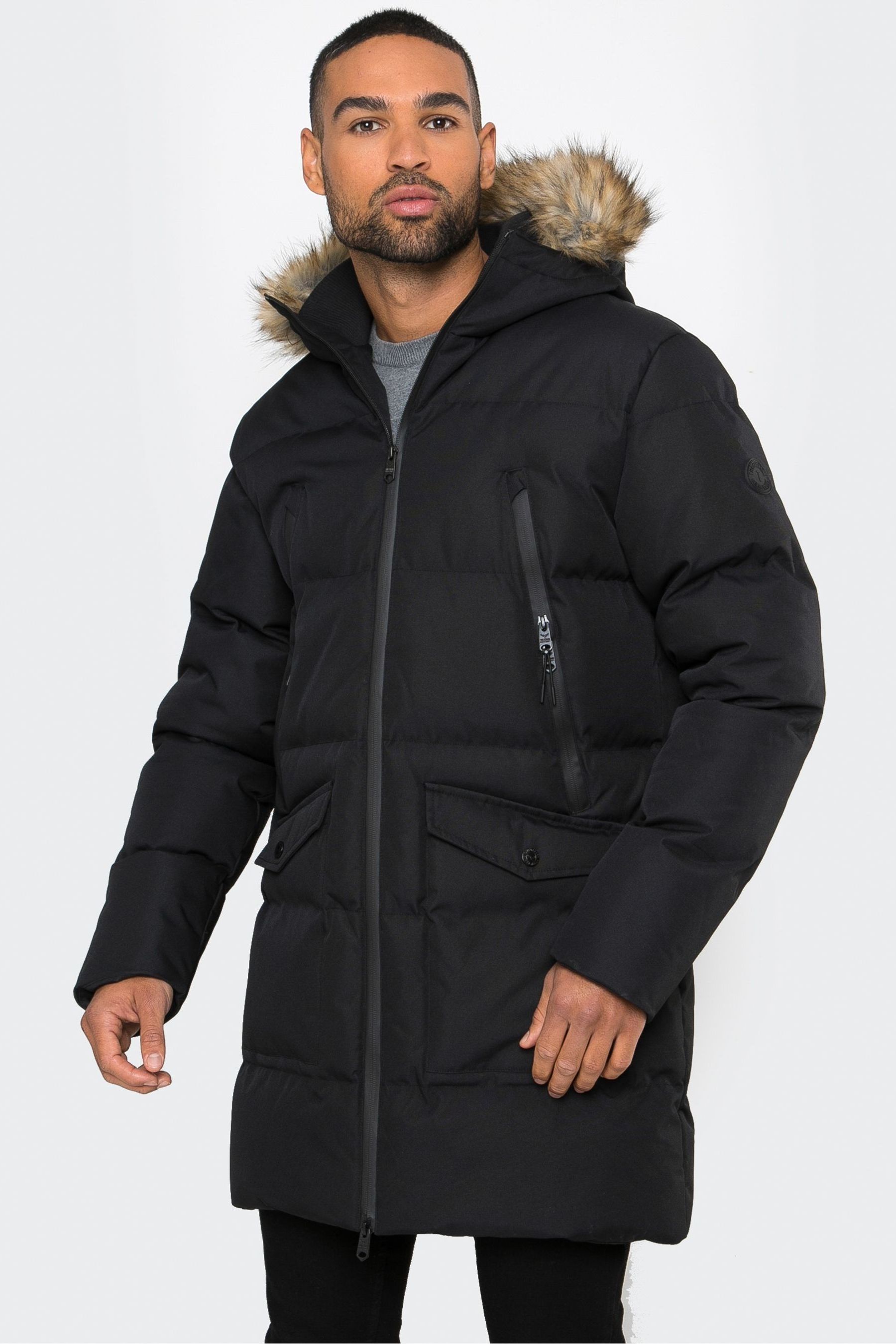 Longline hooded parka sale
