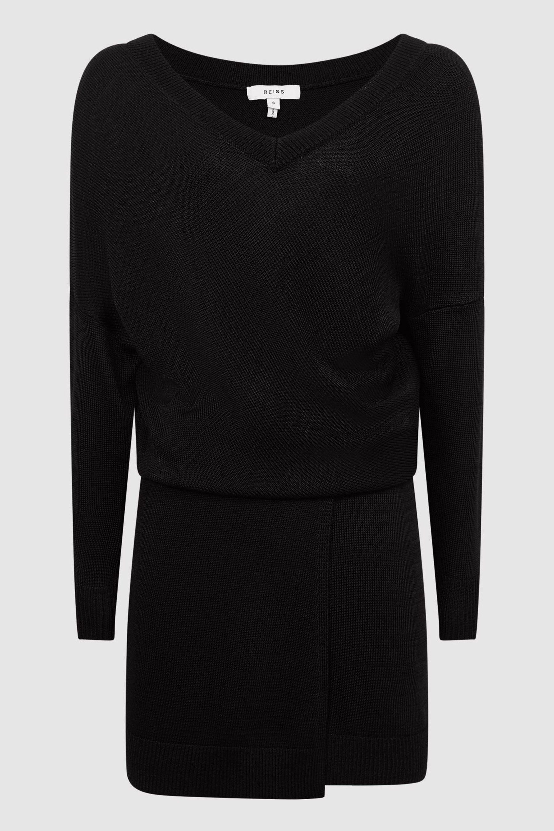 Buy Reiss Black Sonia Knitted Bodycon Dress from the Next UK online shop