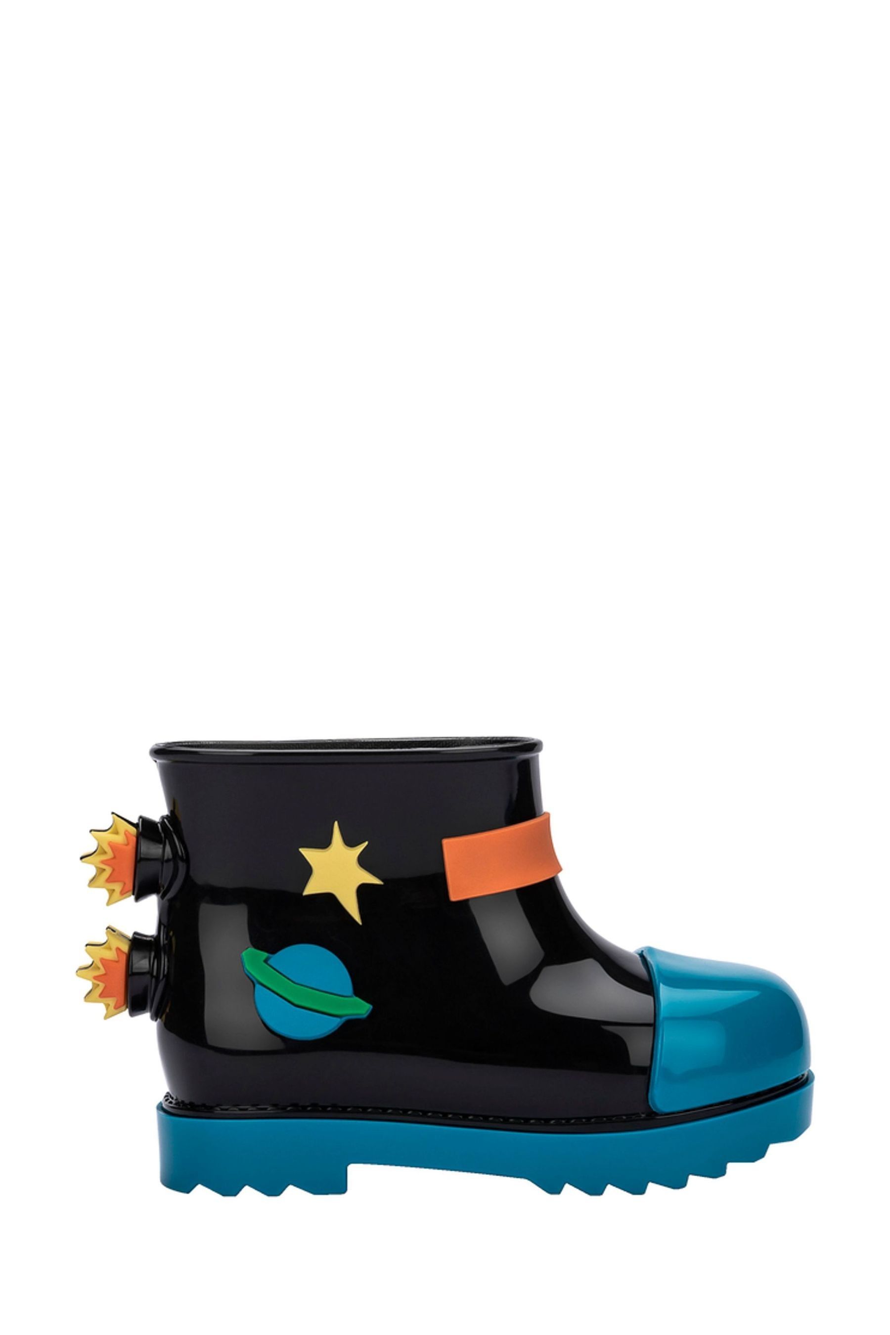 Buy Mini Melissa Space Rain Black Boots from Next Luxembourg