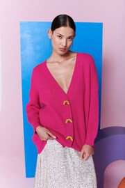 Olivia Rubin Frankie Rib Knit Longline Cardigan - Image 1 of 8