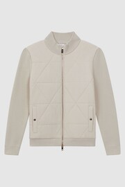 Reiss Stone Amos Hybrid Zip-Through Quilted Jacket - Image 2 of 5