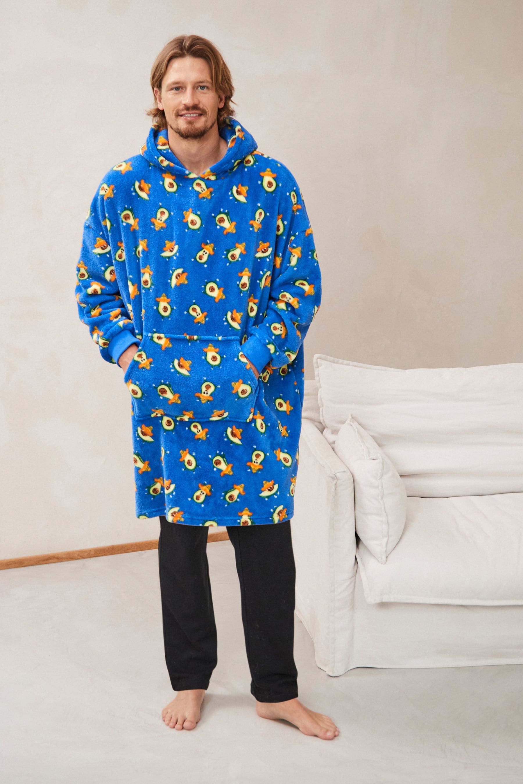 Buy Blue Avocado Oversized Blanket Hoodie from Next Luxembourg