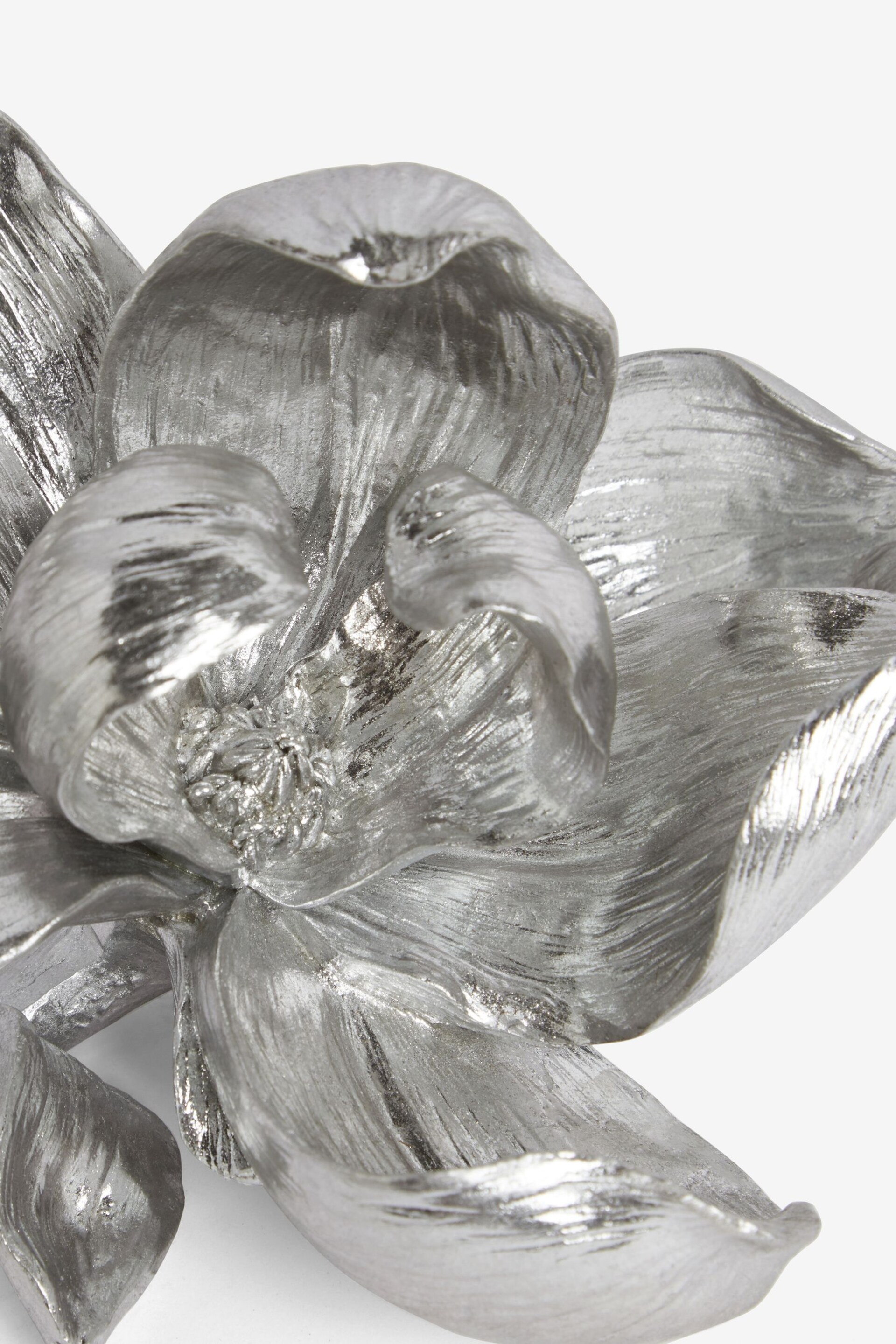 Silver Decorative Flower Ornament - Image 4 of 4