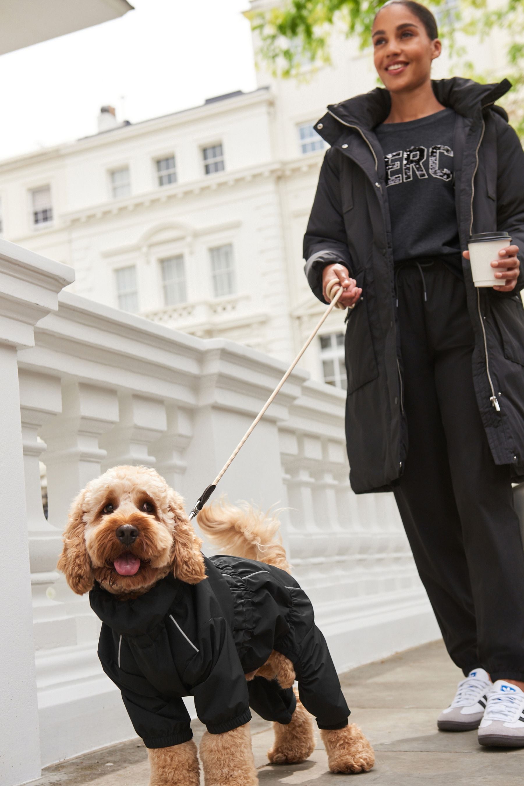 Buy Black 4 Leg Waterproof Dog Coat from Next Luxembourg