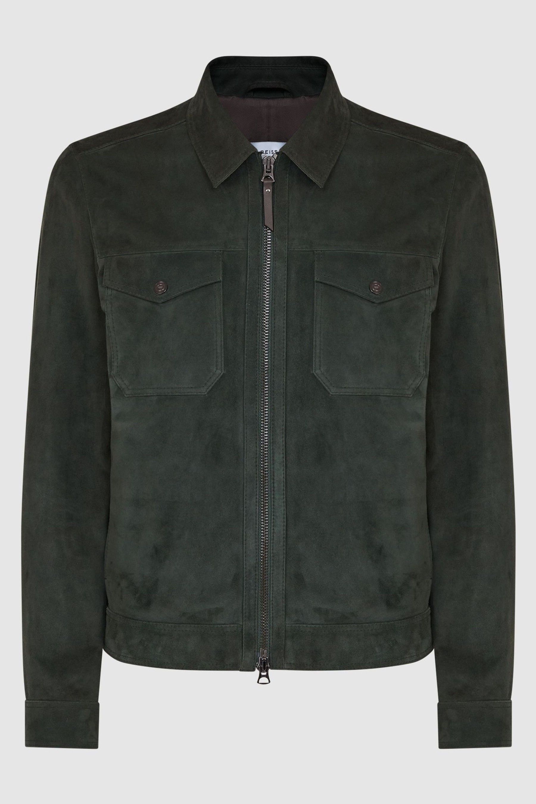 Forest green suede jacket sales