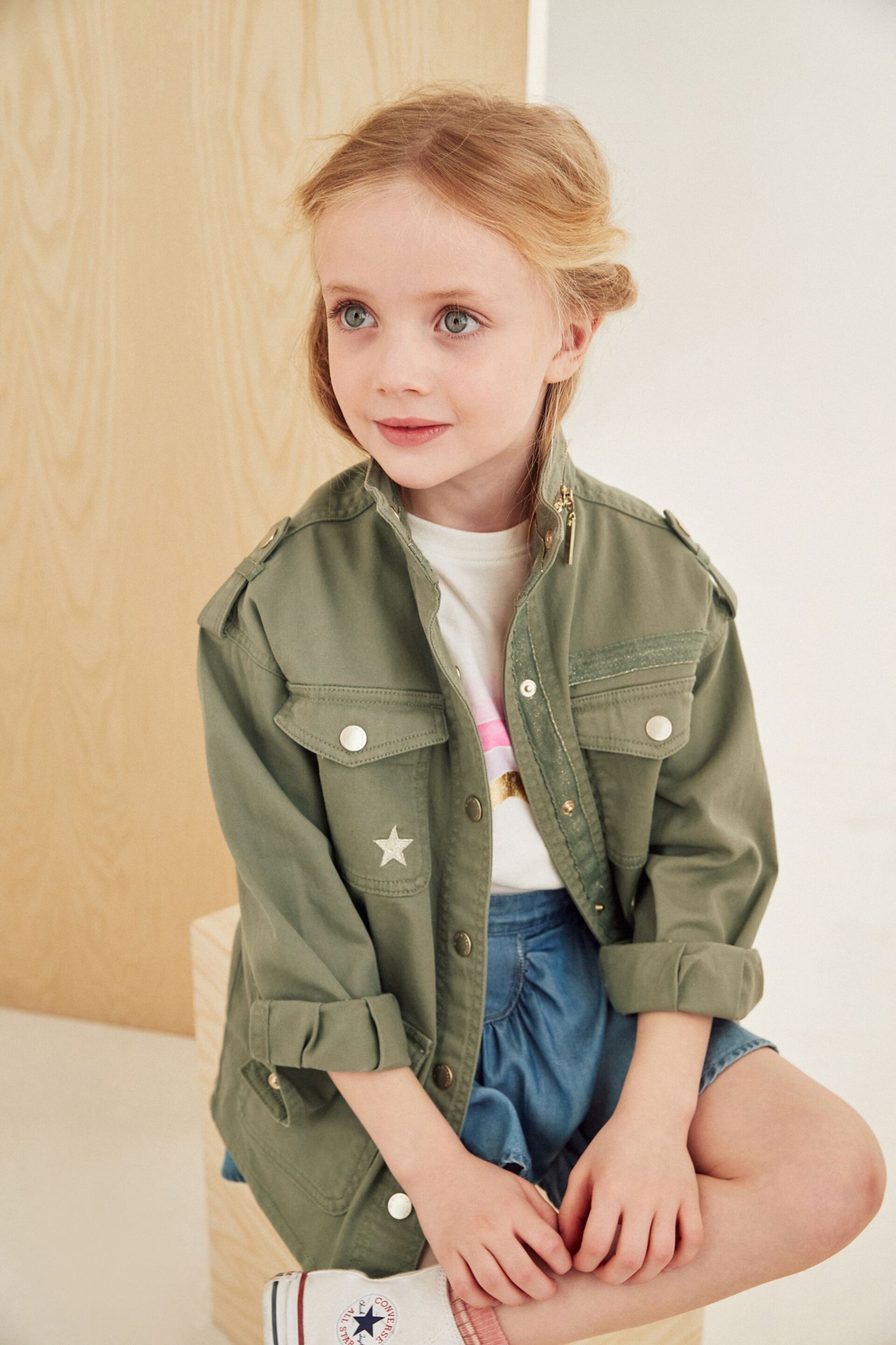 Mint Velvet Khaki Utility Jacket - Image 6 of 12