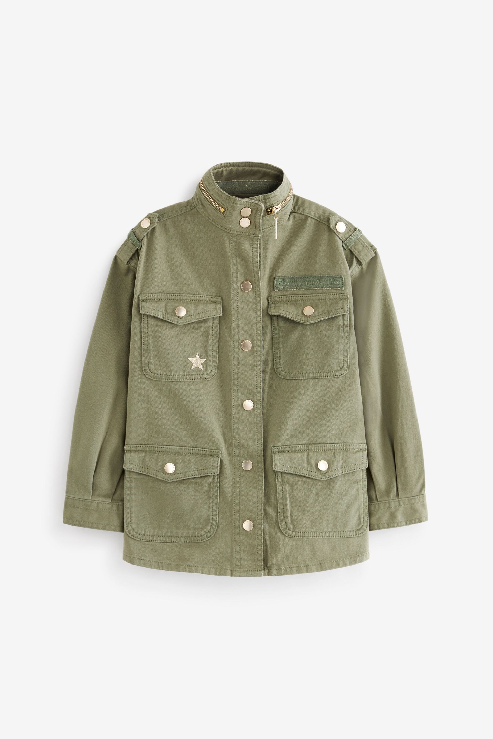 Mint Velvet Khaki Utility Jacket - Image 8 of 12