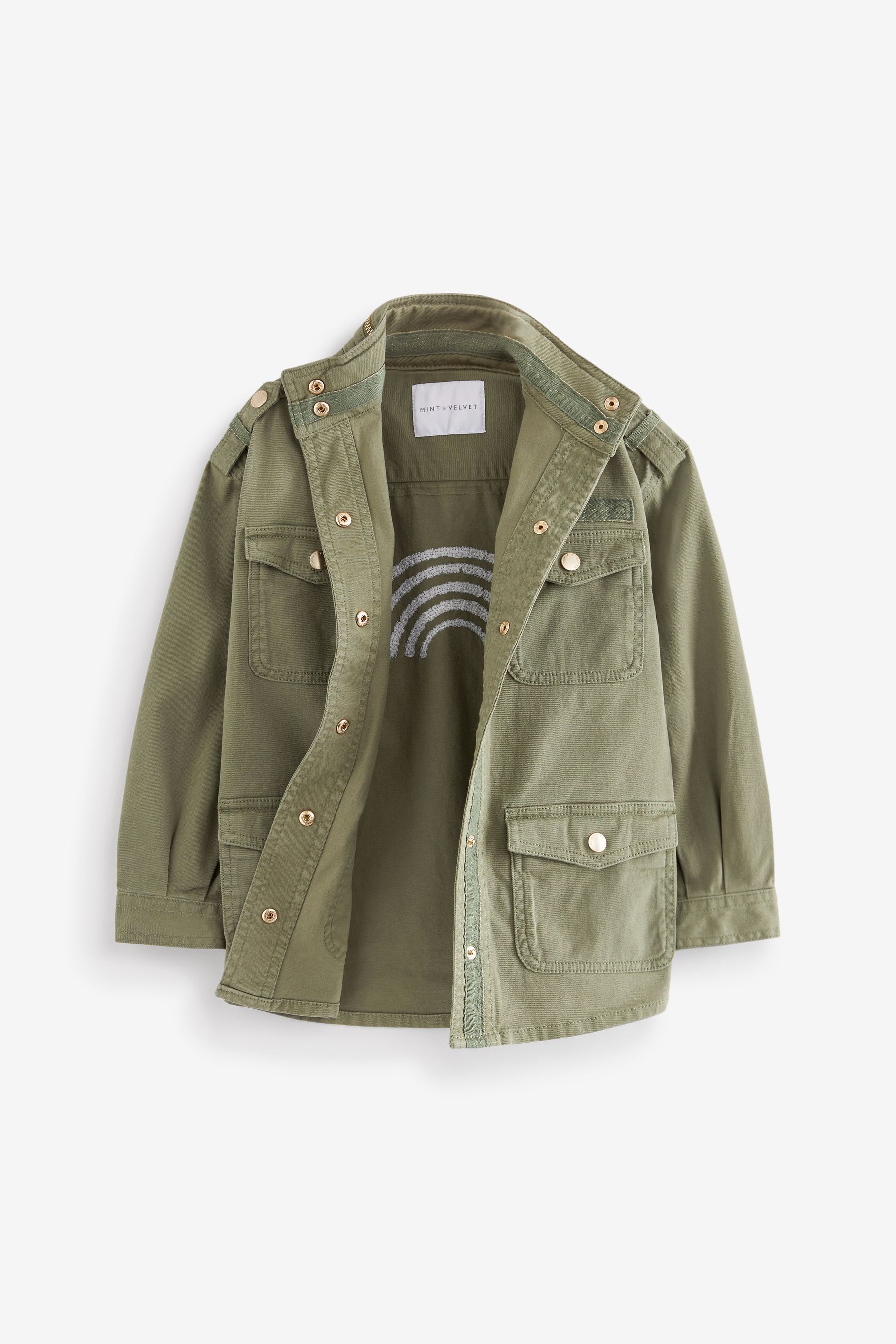 Mint velvet khaki star 4 pocket jacket outlet