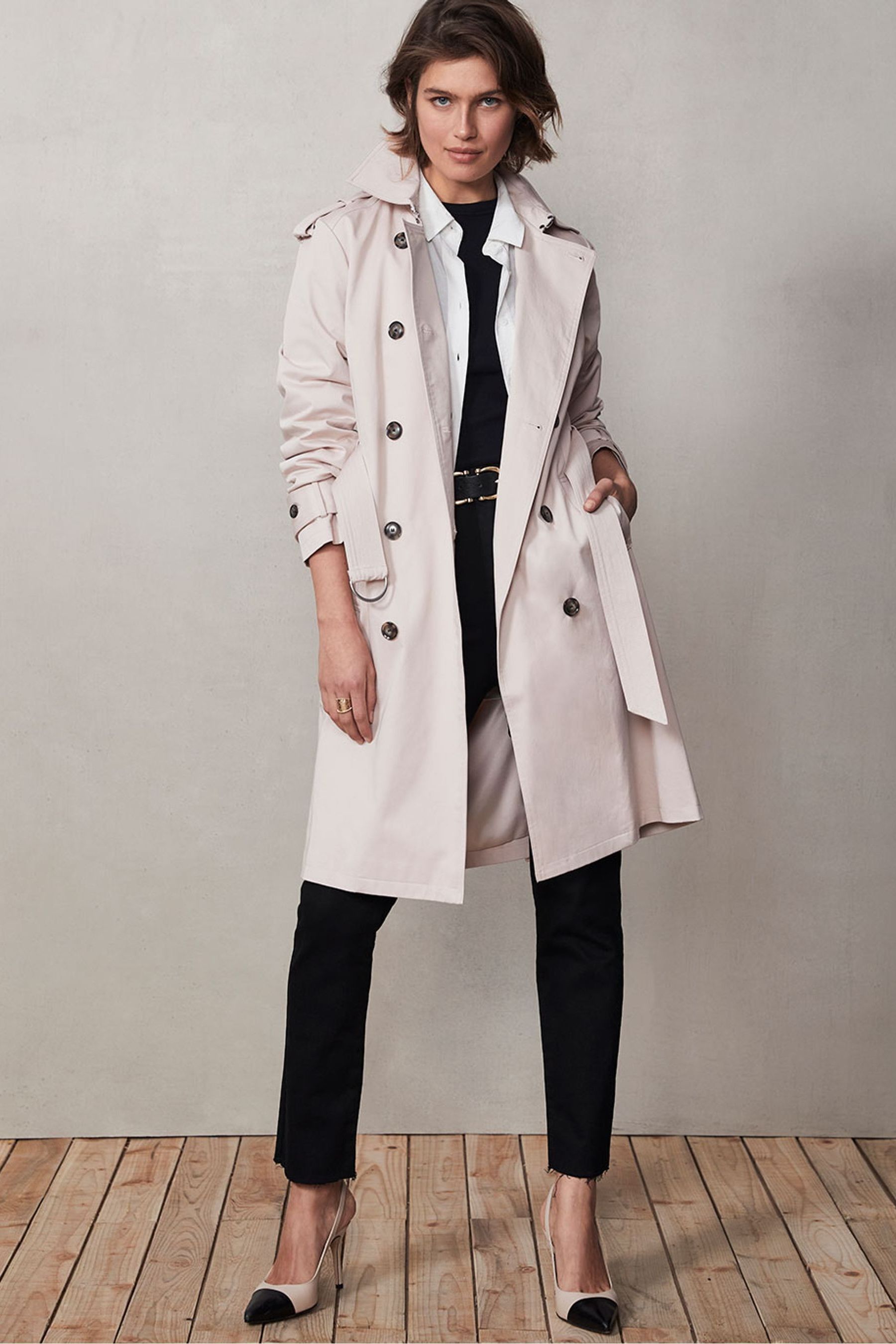 Buy Mint Velvet Pink Button Detail Trench Coat from Next Germany