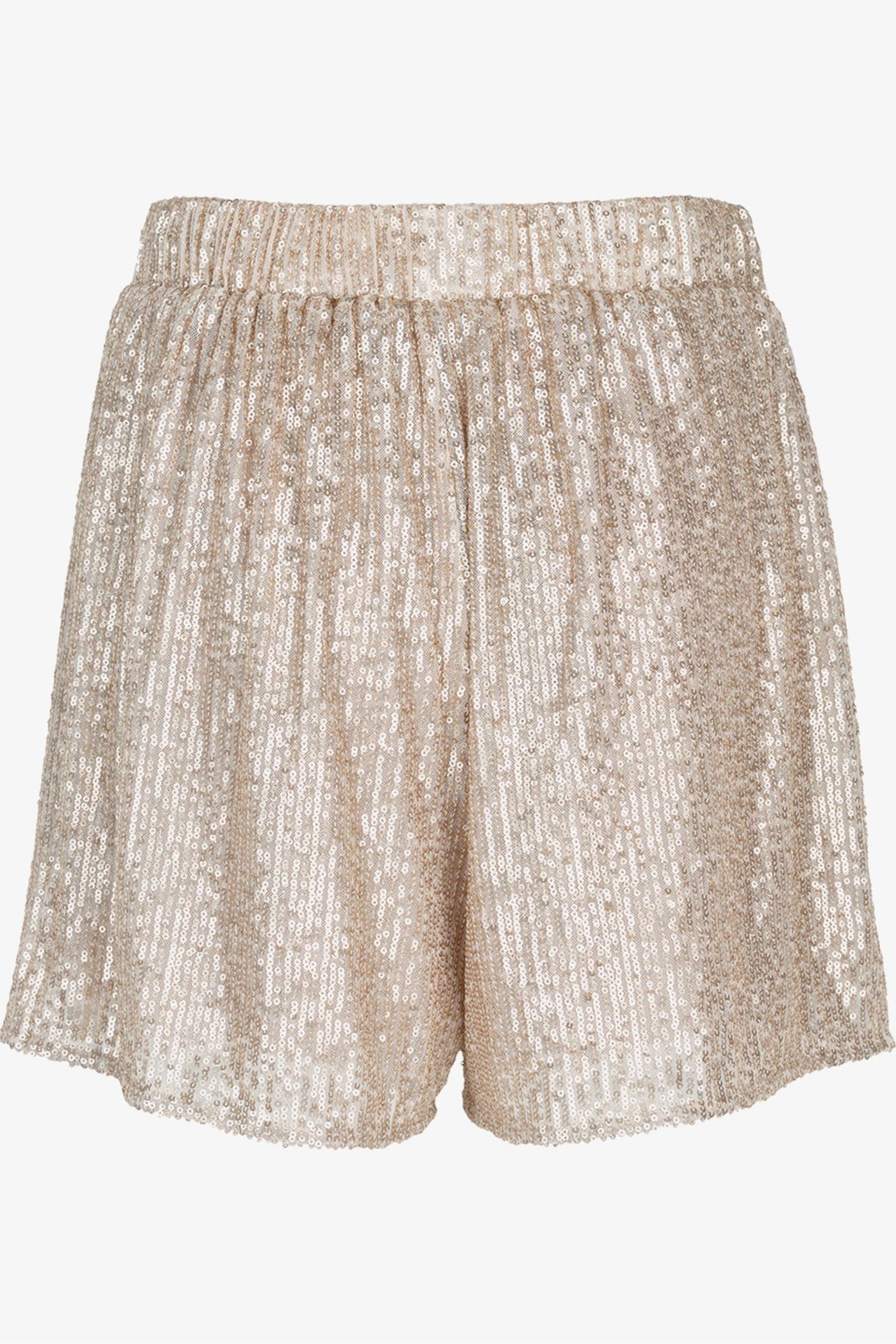 Gold shorts sequin on sale