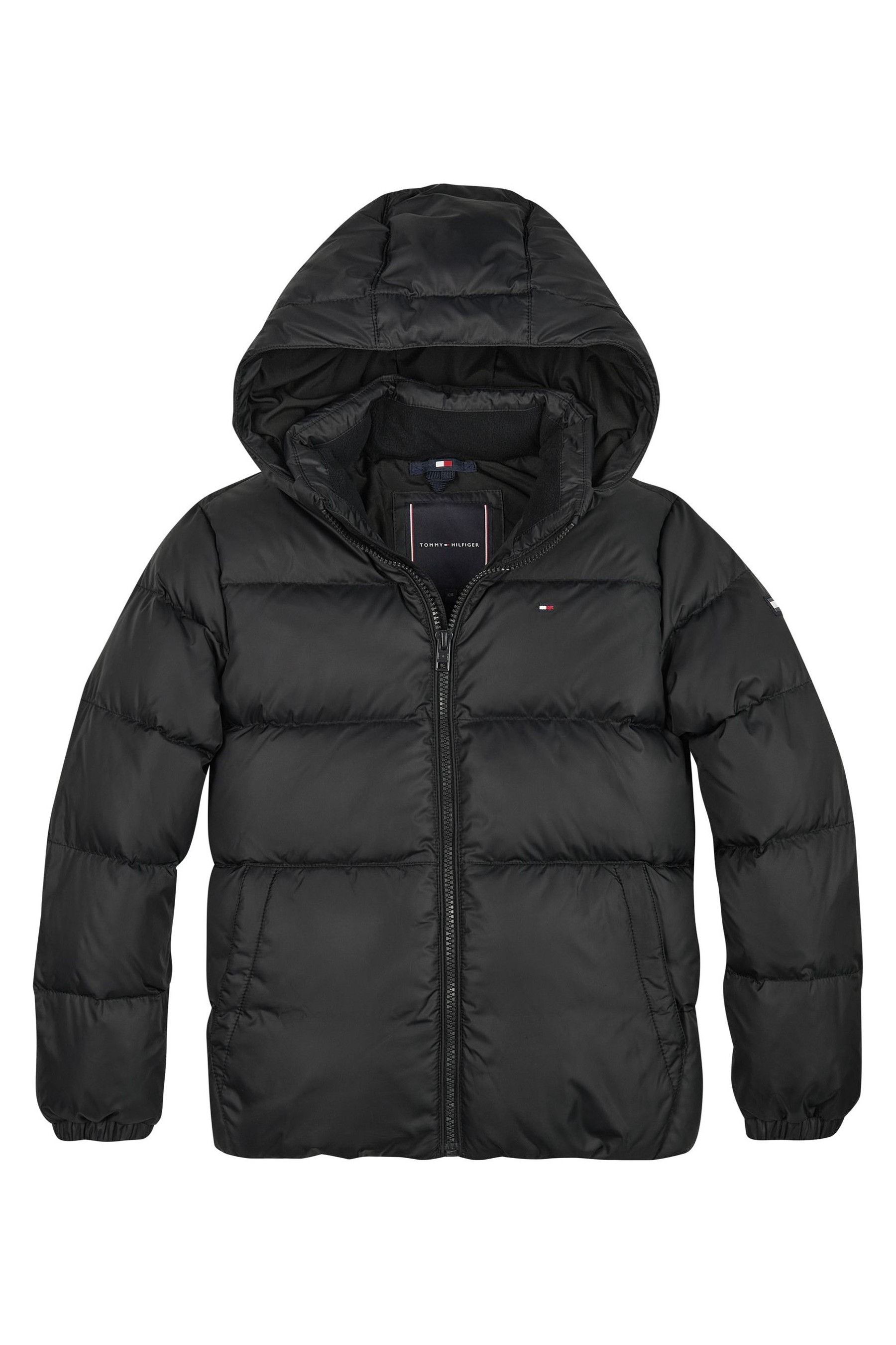 Tommy hilfiger removable hood padded jacket on sale