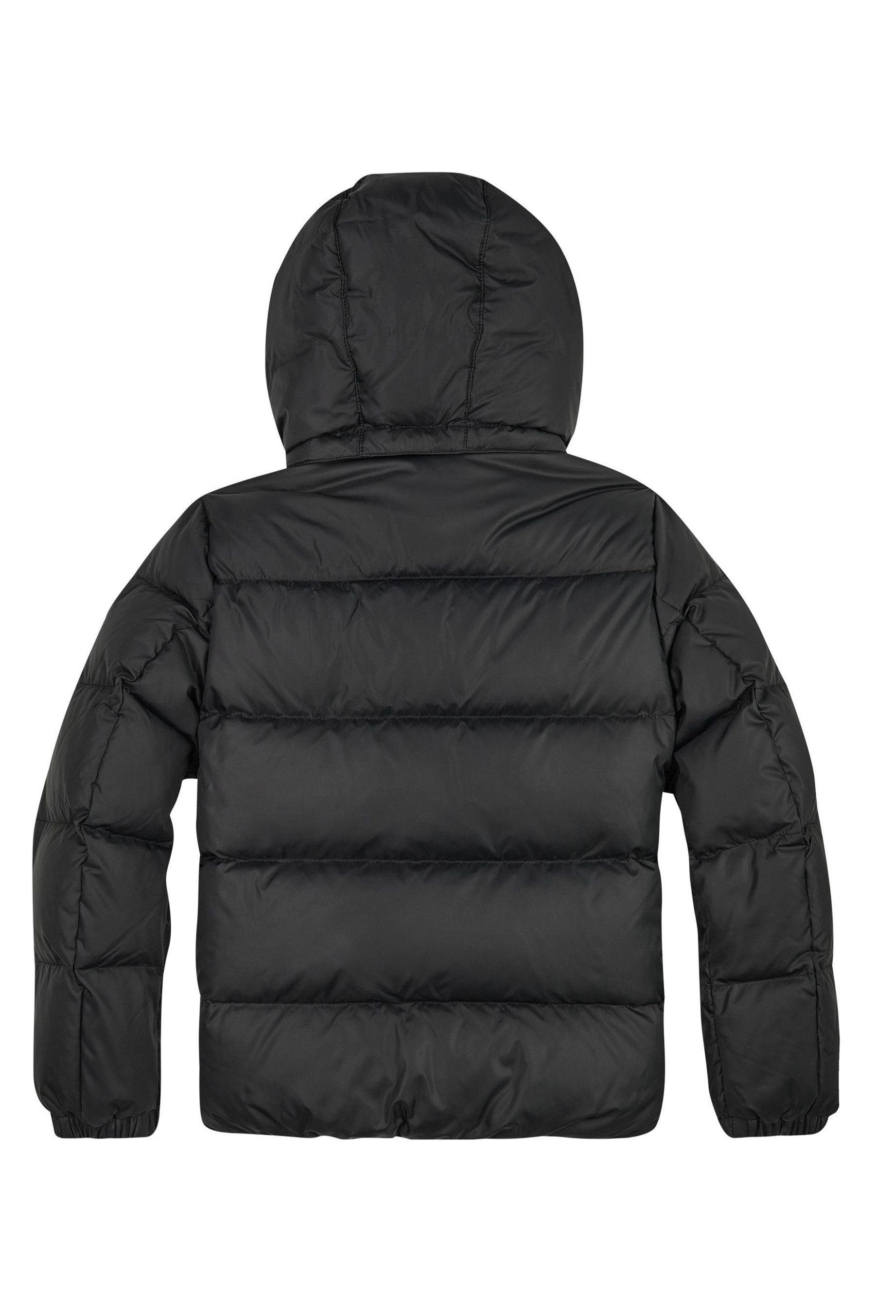 Buy Tommy Hilfiger Boys Black Essential Removable Hood Puffer Jacket from Next Luxembourg