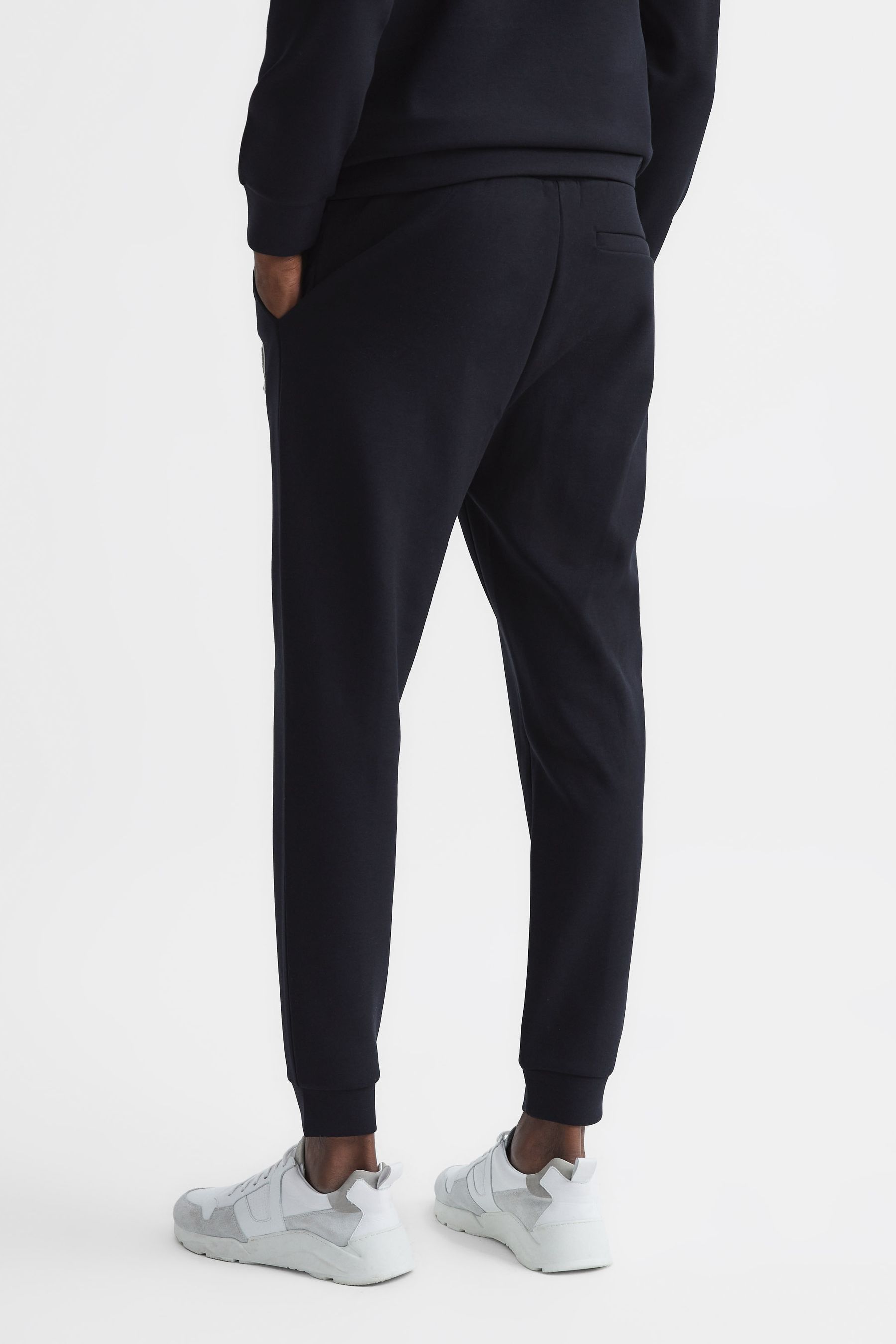 Buy Reiss Navy Premier Logo Drawstring Loungewear Joggers from the Next UK online shop
