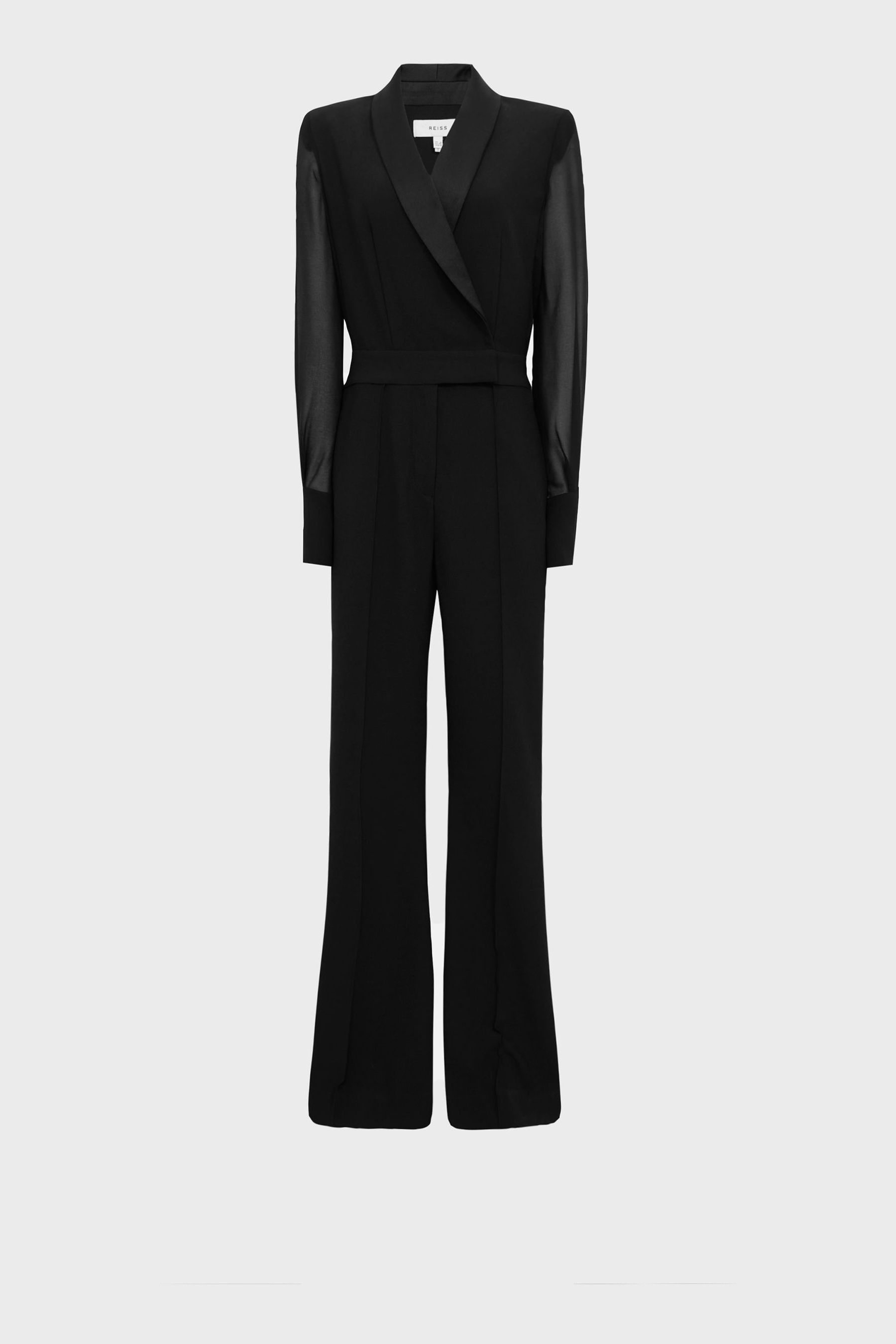Buy Reiss Black Lennon Tuxedo Jumpsuit from Next Luxembourg