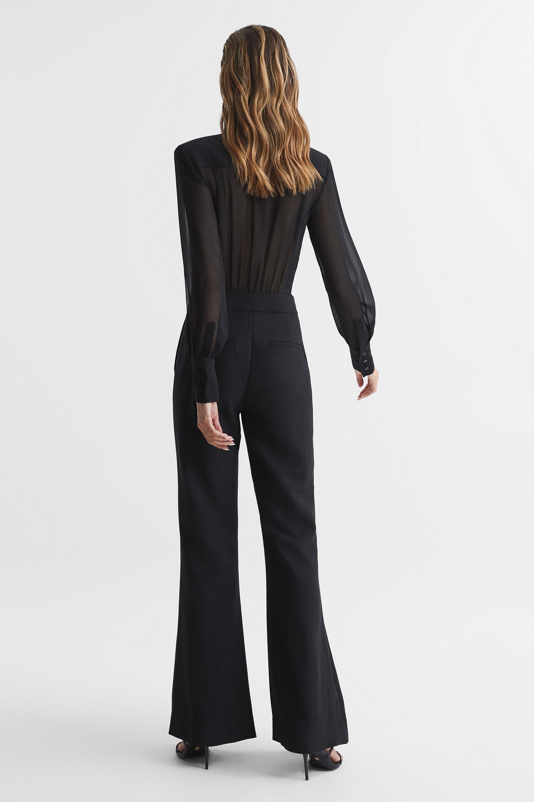 Buy Reiss Black Lennon Tuxedo Jumpsuit from Next Luxembourg