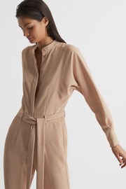 Reiss Nude Dania Petite Wide Leg Jumpsuit - Image 4 of 7