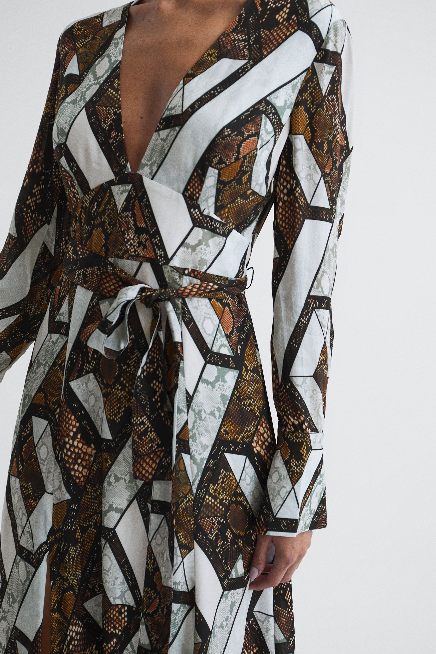 Reiss snakeskin dress on sale