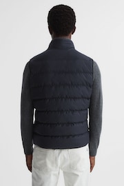 Reiss Navy Sydney Quilted Gilet - Image 5 of 6