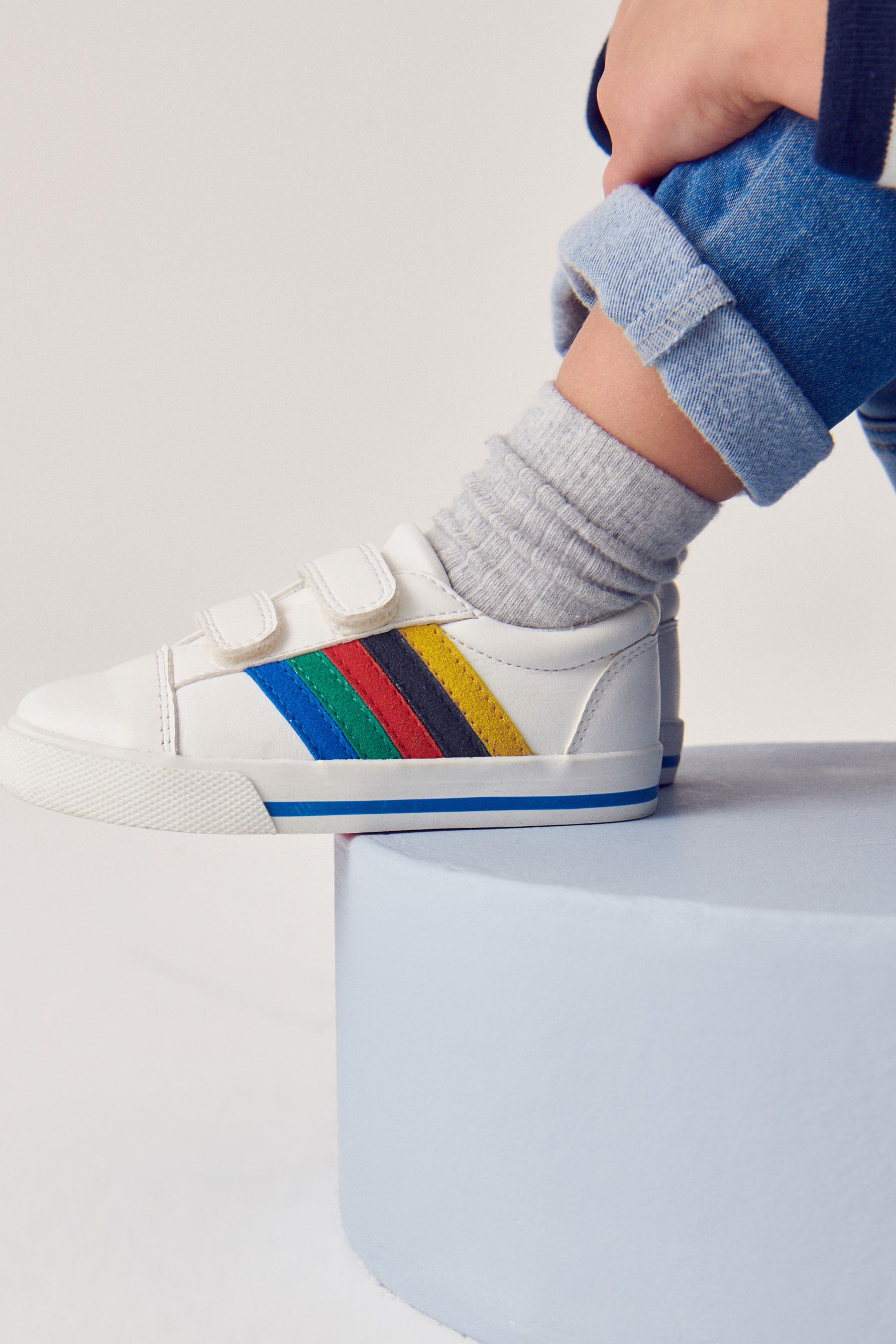 Rainbow striped shoes new arrivals