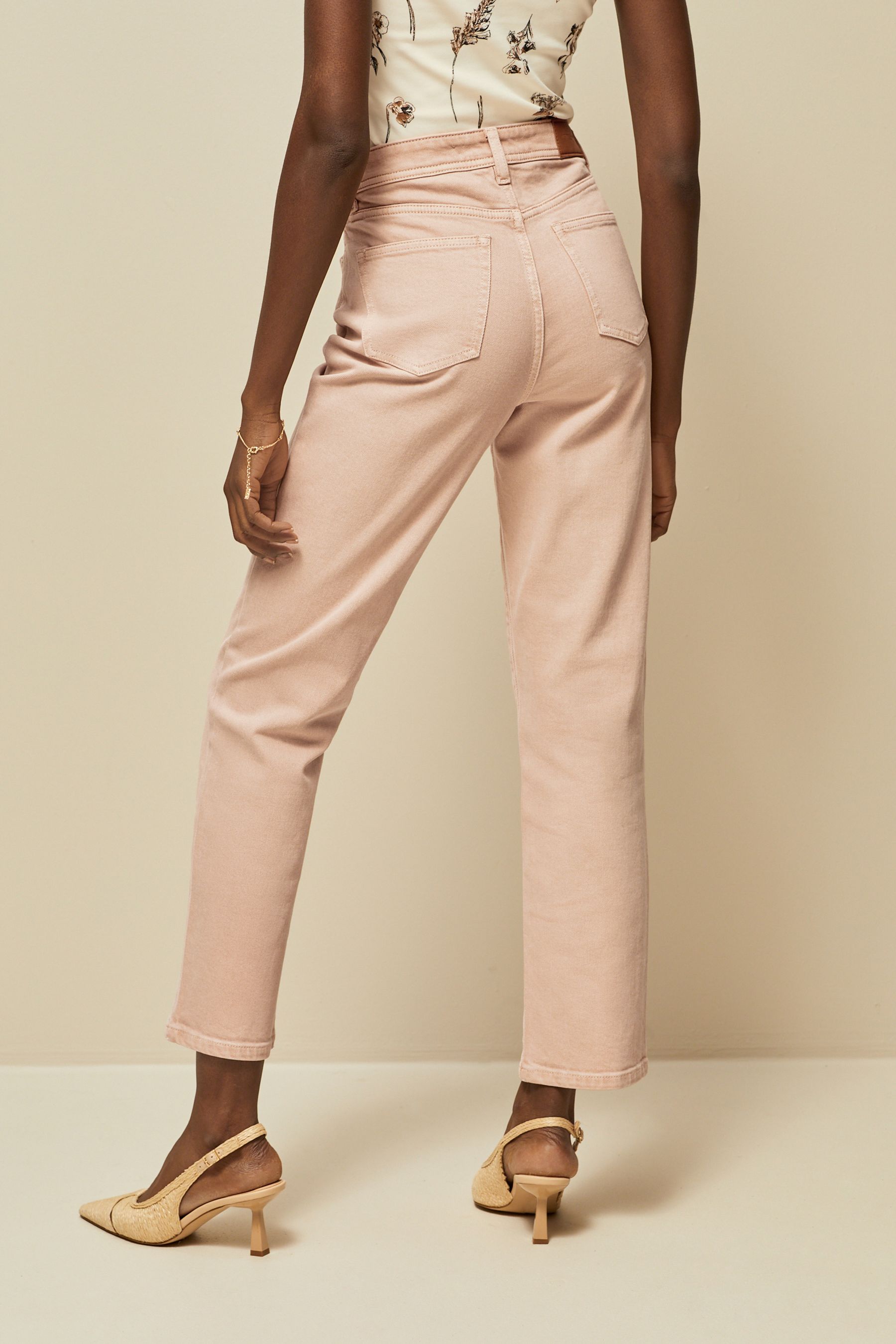 Buy Pink Straight Jeans from Next Luxembourg