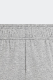 adidas Grey Essentials Big Logo Cotton Shorts - Image 4 of 5