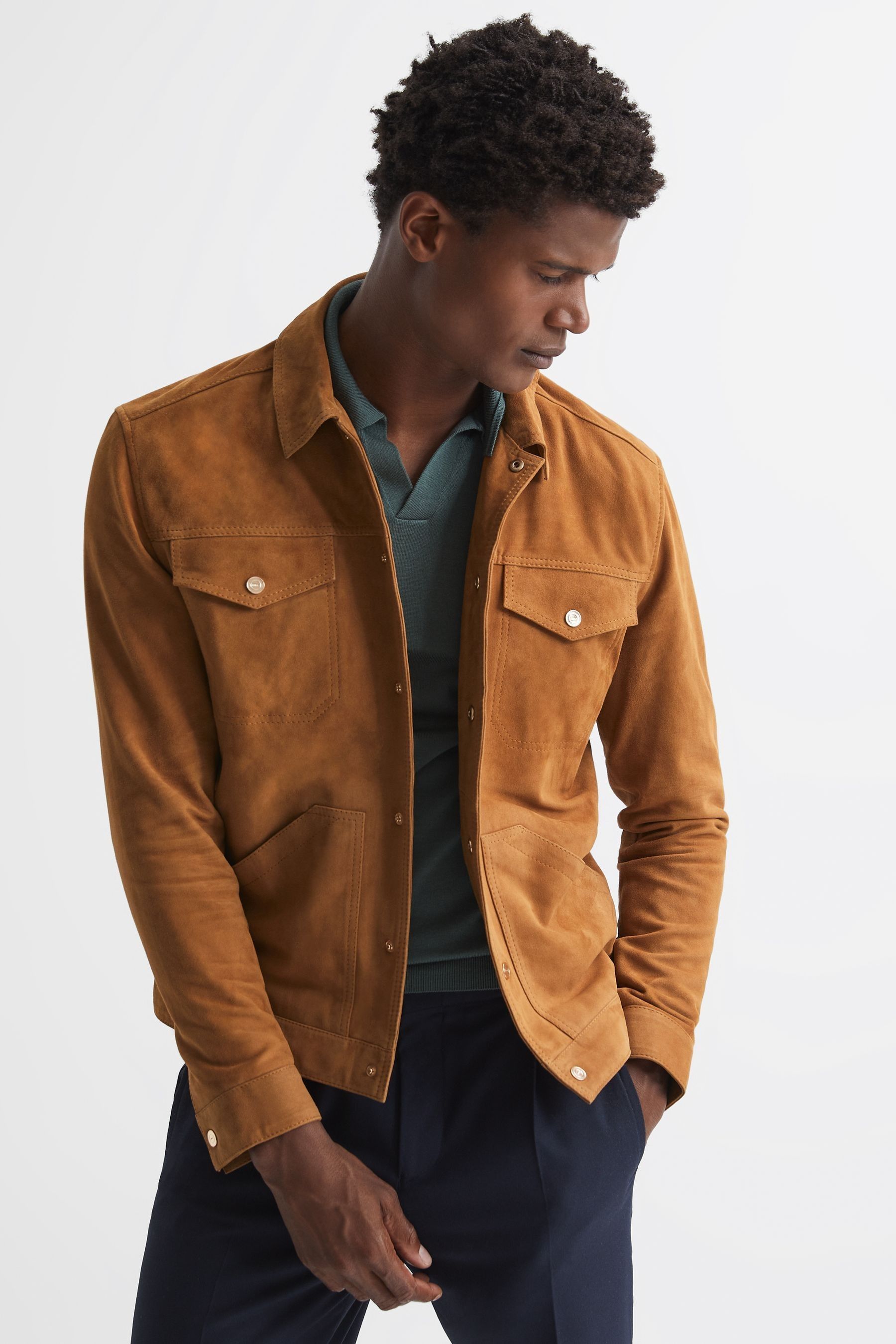 Reiss suede bomber outlet