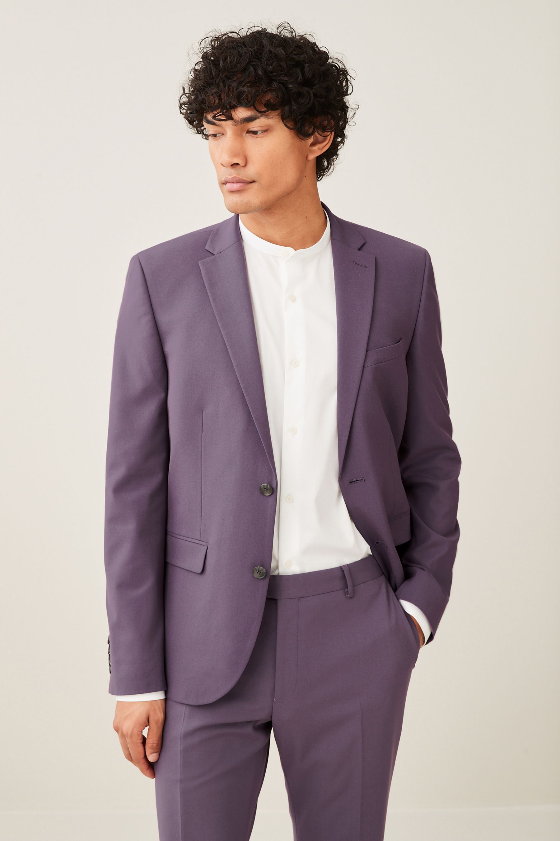 Buy Lilac Purple Skinny Motion Flex Stretch Suit Jacket from Next Luxembourg