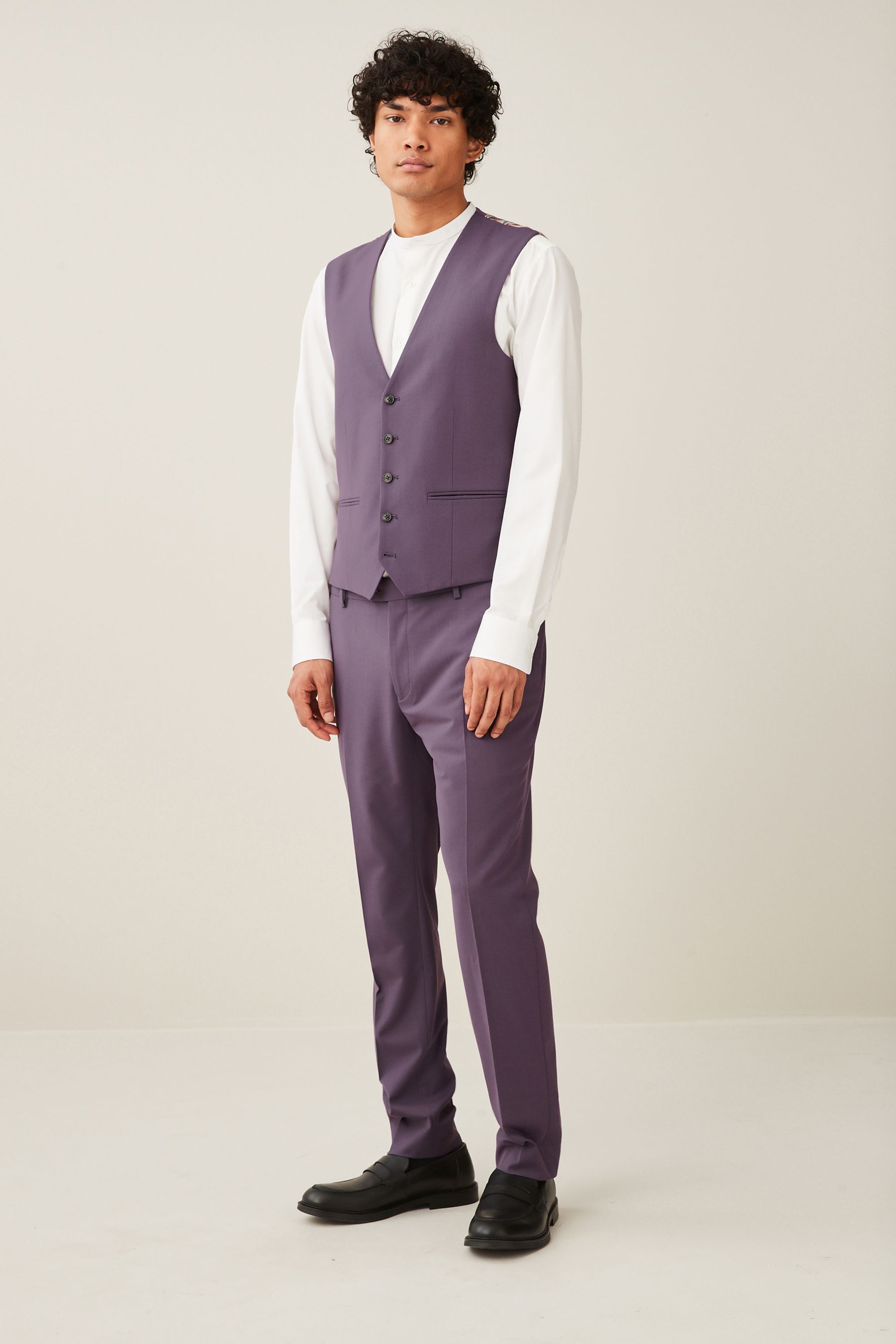 Buy Lilac Purple Motion Flex Stretch Waistcoat from Next Luxembourg