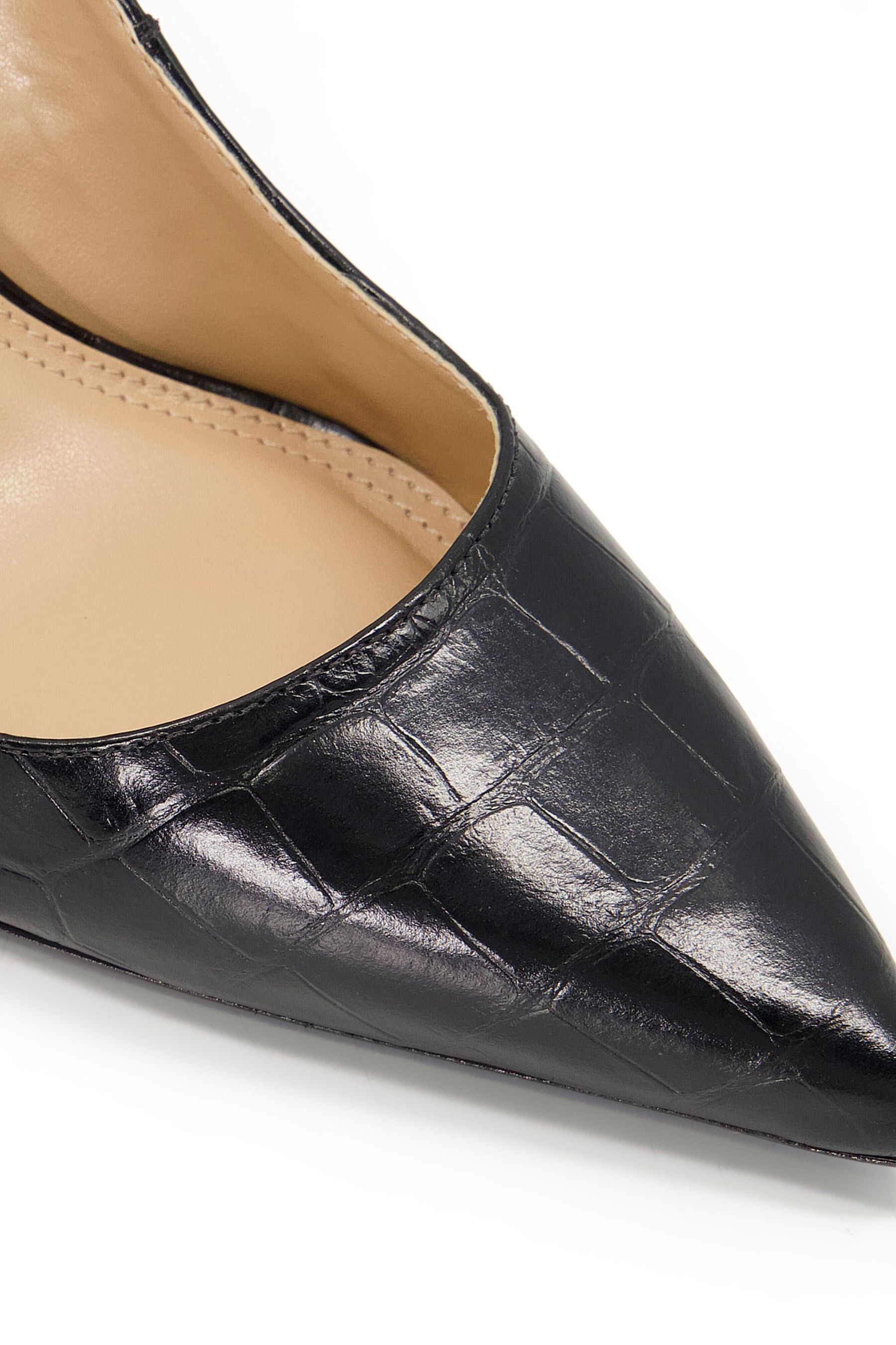 Buy Dune London Black Bold Mid Heel Point Court Shoes from Next Luxembourg
