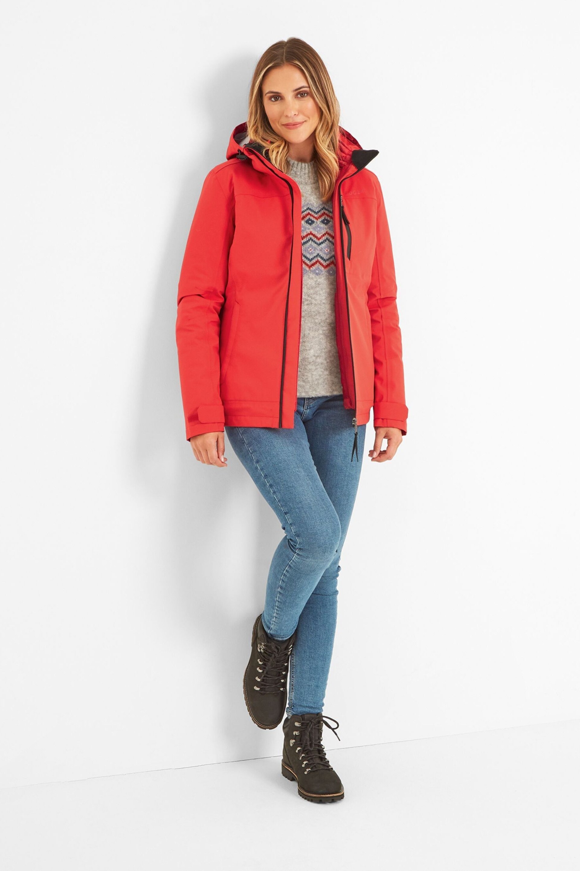 Tog 24 Red Beverley 3-1 Waterproof Jacket - Image 3 of 10