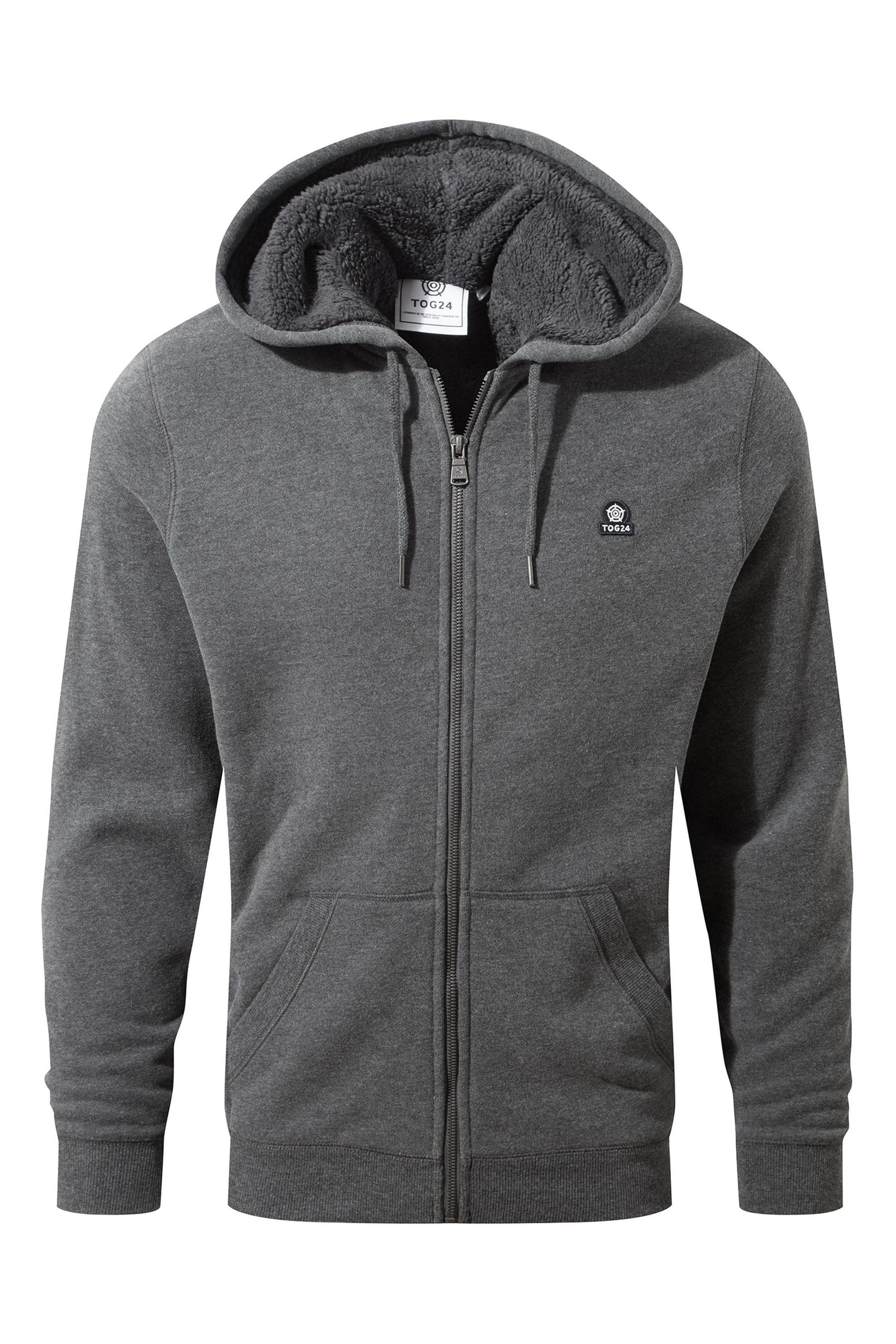 Buy Tog 24 Grey Timble Sherpa Lined Hoodie from the Next UK online shop