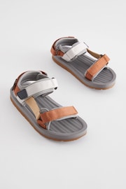 Tan/Grey Trekker Sandals - Image 1 of 5