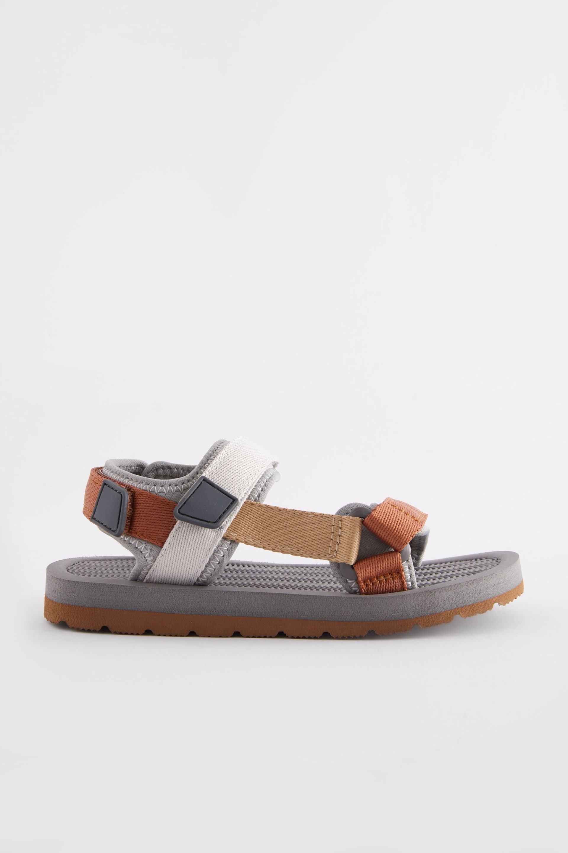 Tan/Grey Trekker Sandals - Image 2 of 5