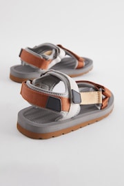 Tan/Grey Trekker Sandals - Image 3 of 5