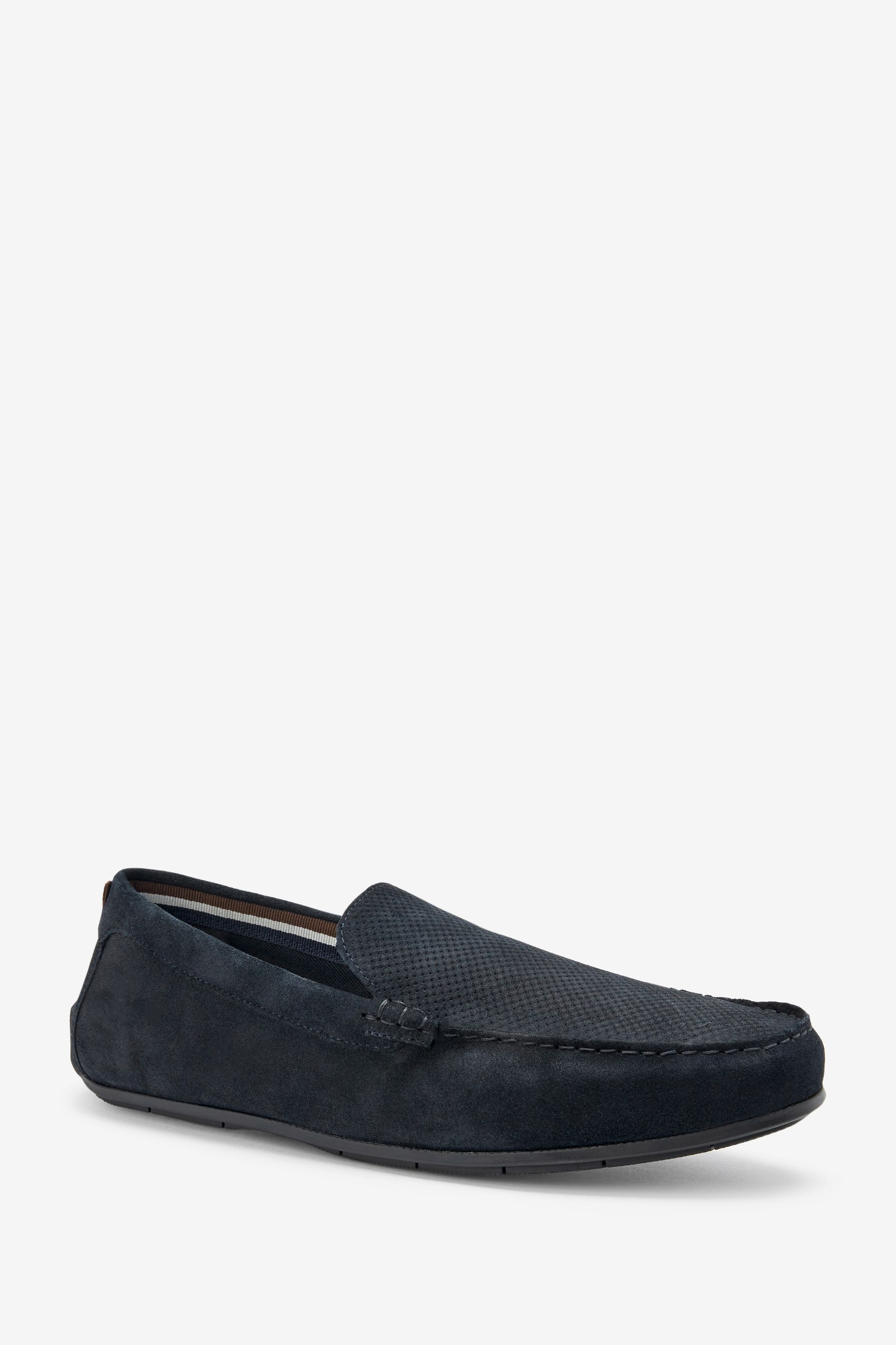 Black suede drivers top