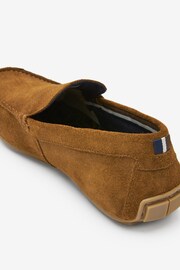 Tan Brown Suede Driver Shoes - Image 5 of 5