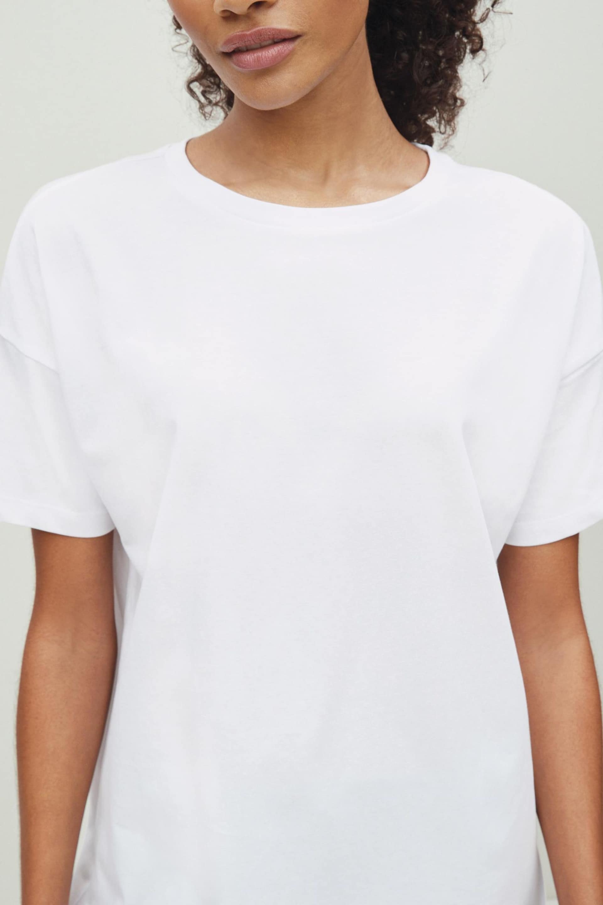 Brilliant White Oversized T-Shirt - Image 4 of 5