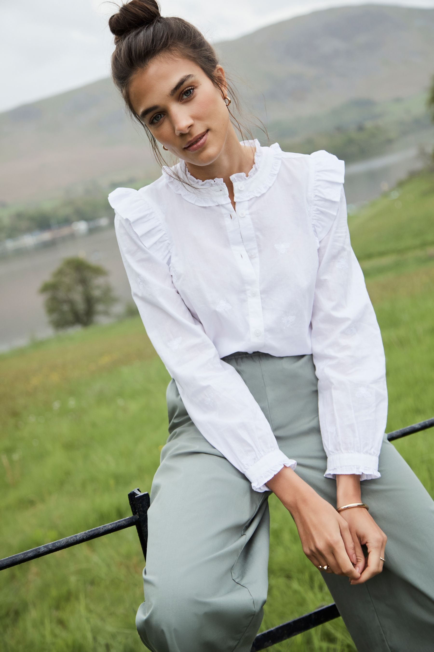 Dressy white blouses for special occasions online
