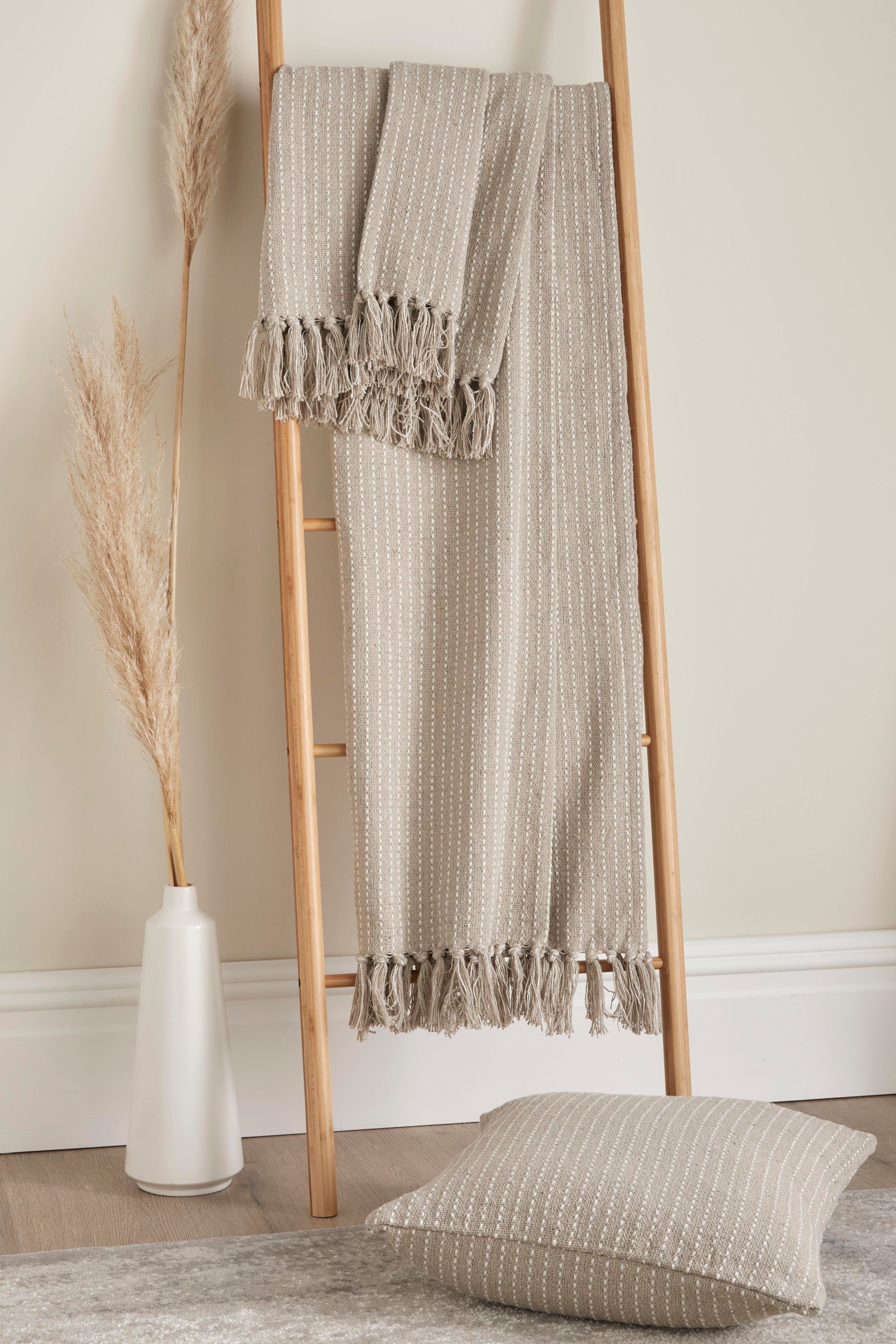 Buy Drift Home Natural Quinn 100 Cotton Throw from Next Canada