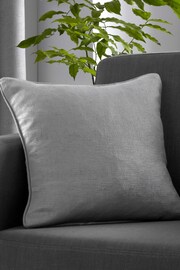 Fusion Silver Strata Woven Filled Cushion - Image 1 of 3