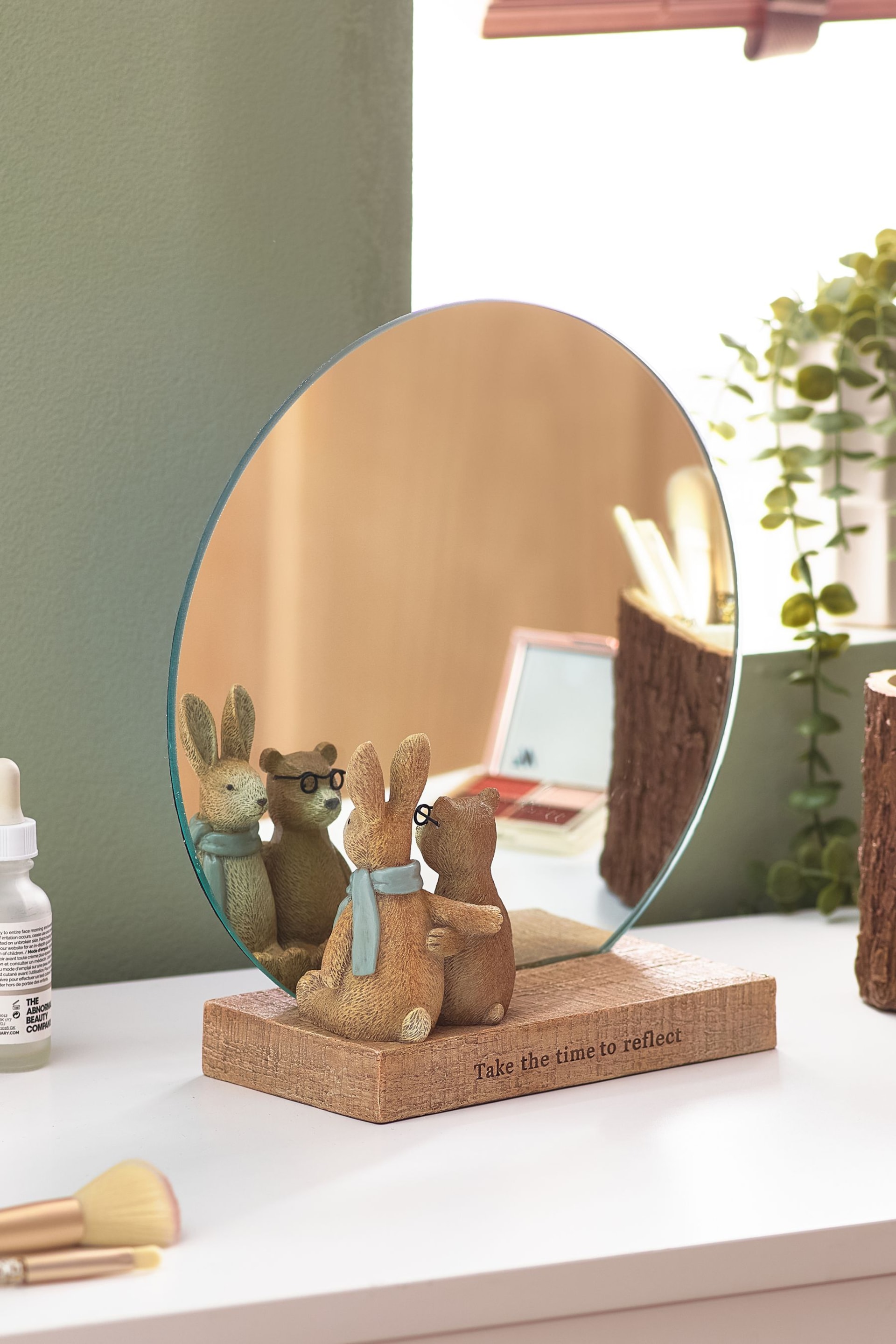 Natural Bertie and Rosie Vanity Mirror - Image 1 of 6