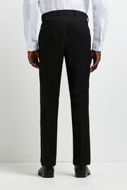 River Island Black Slim Twill Suit: Trousers - Image 2 of 4