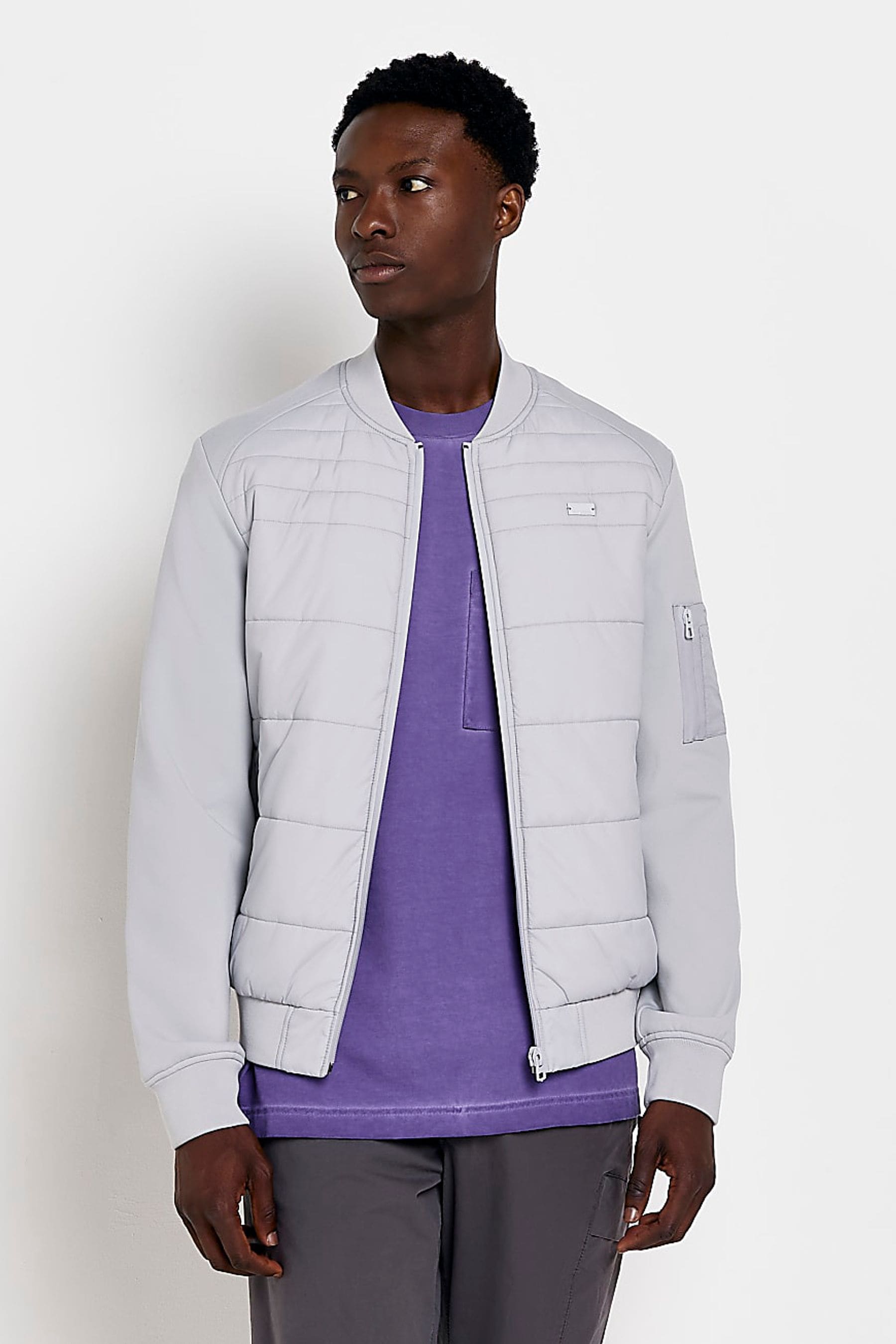 River island purple jacket cheap