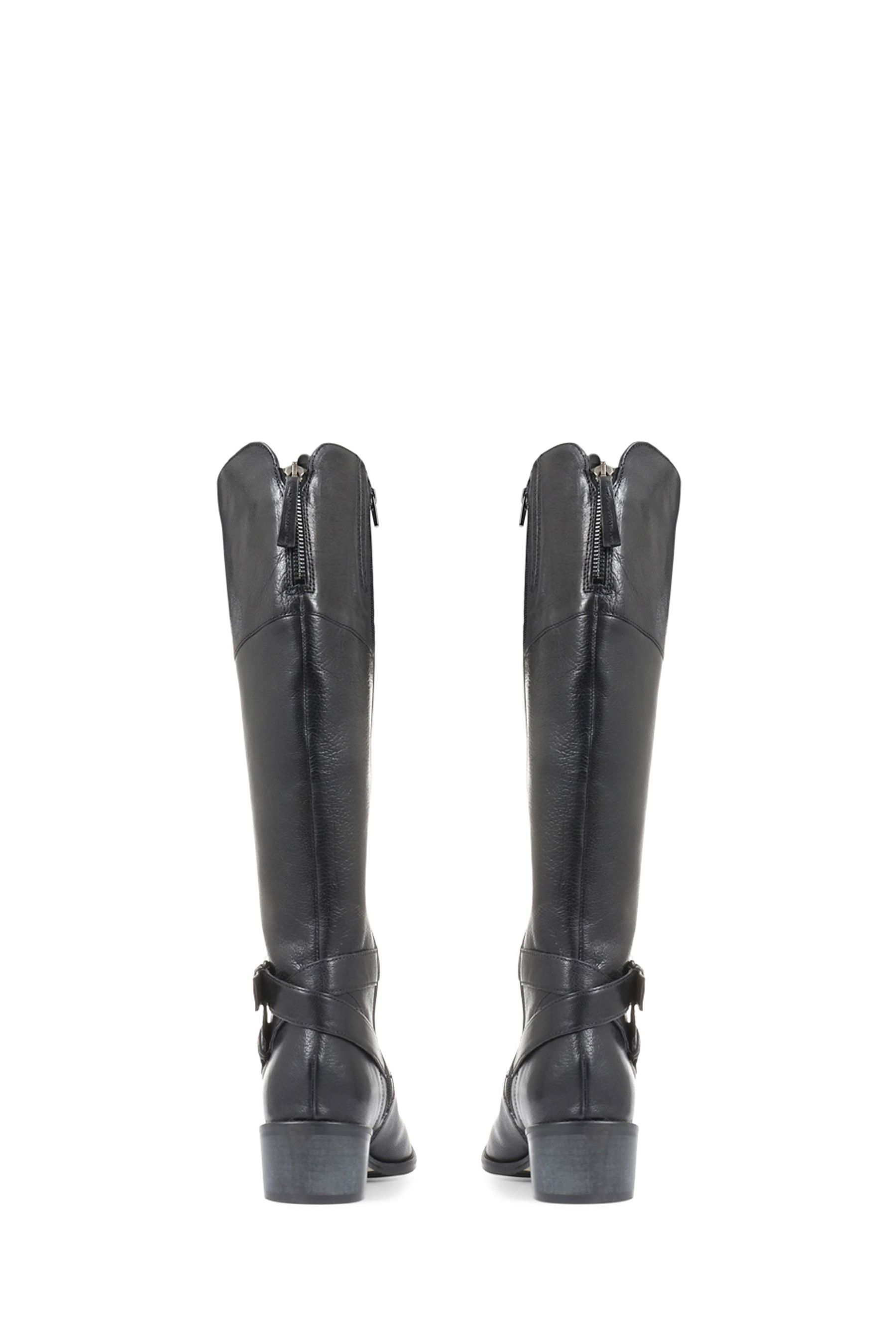 Office ashleigh black leather calf croc boots on sale