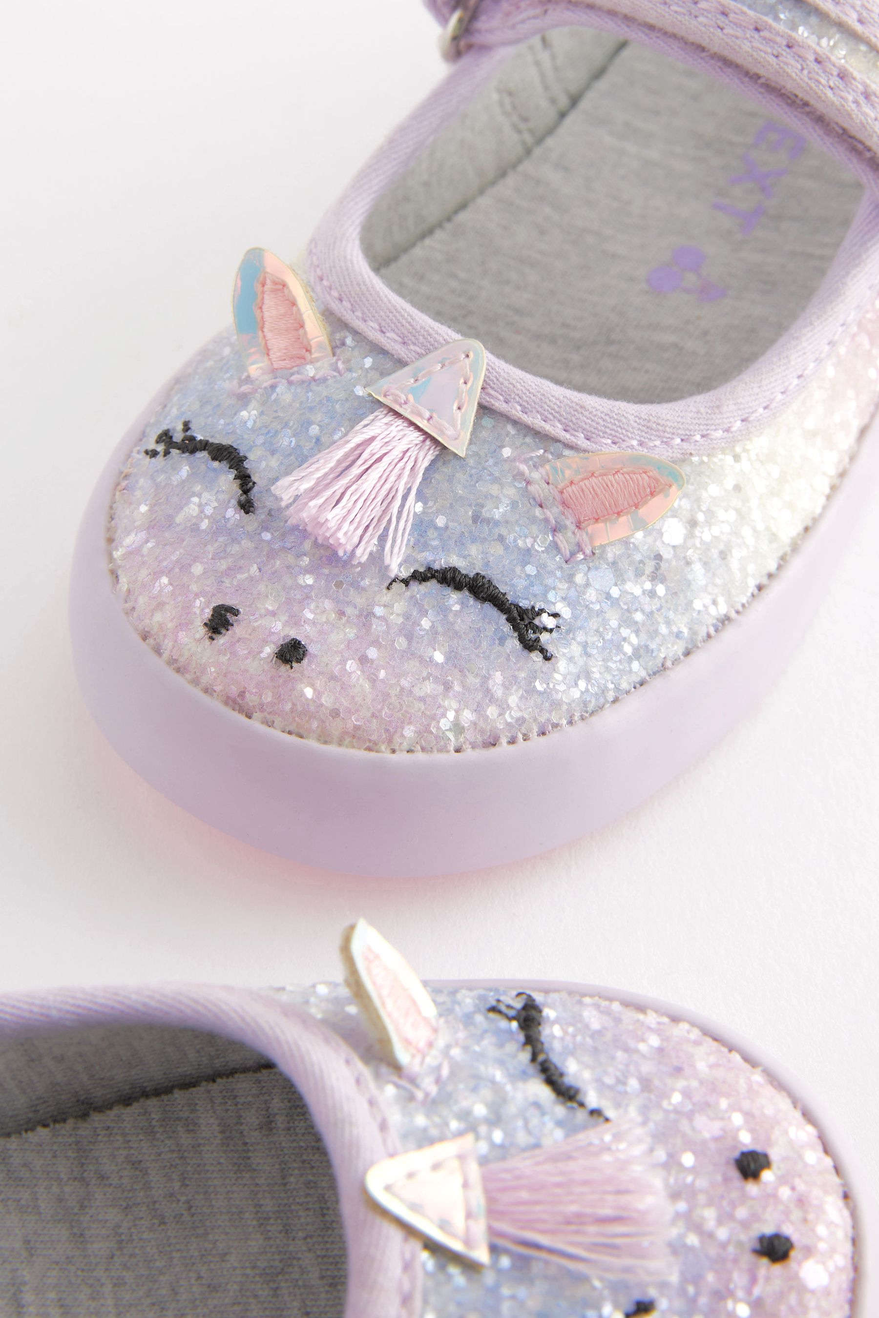 Buy Purple Unicorn Wide Fit G Mary Jane Shoes from Next Luxembourg