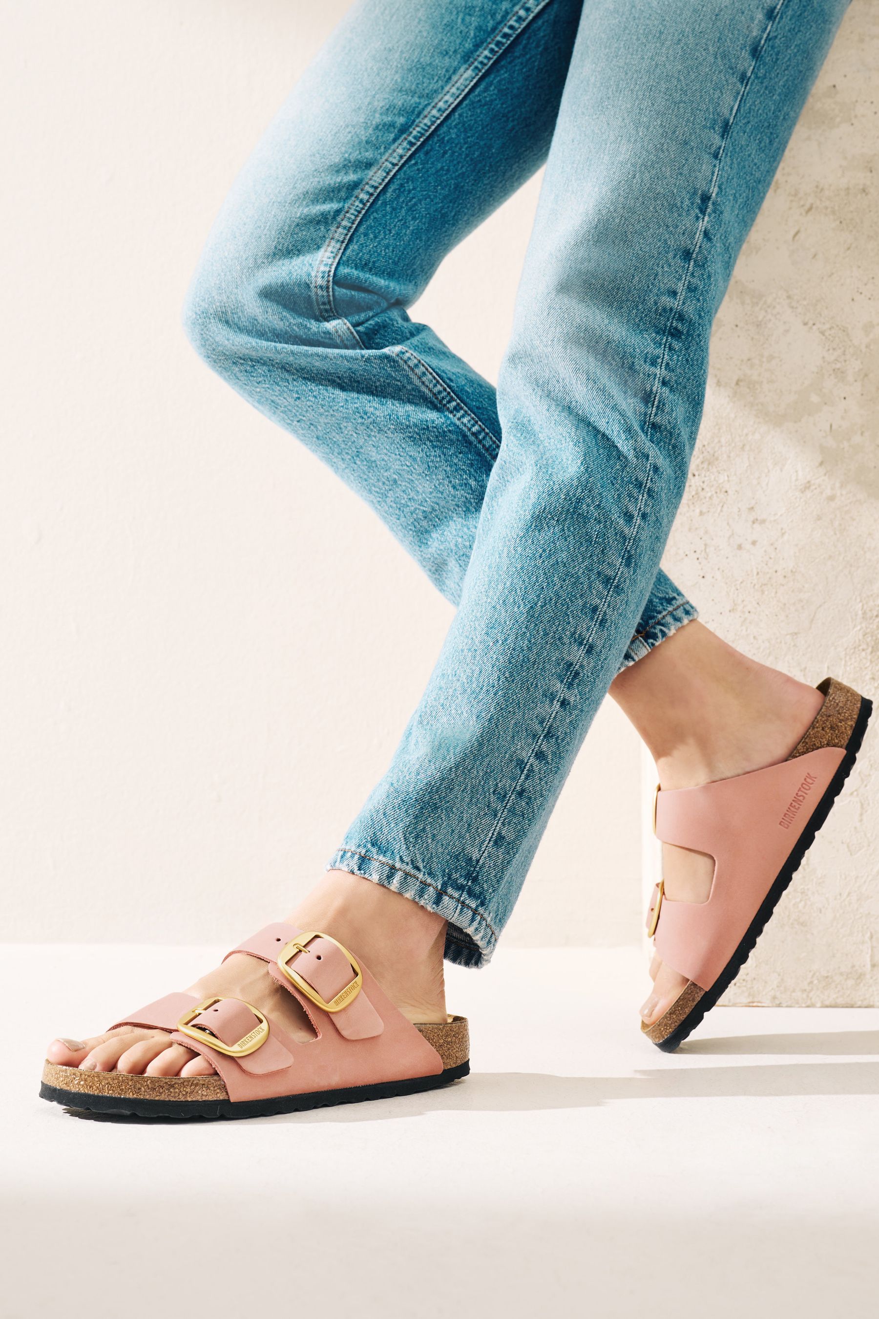 Birkenstock arizona pink nubuck sales