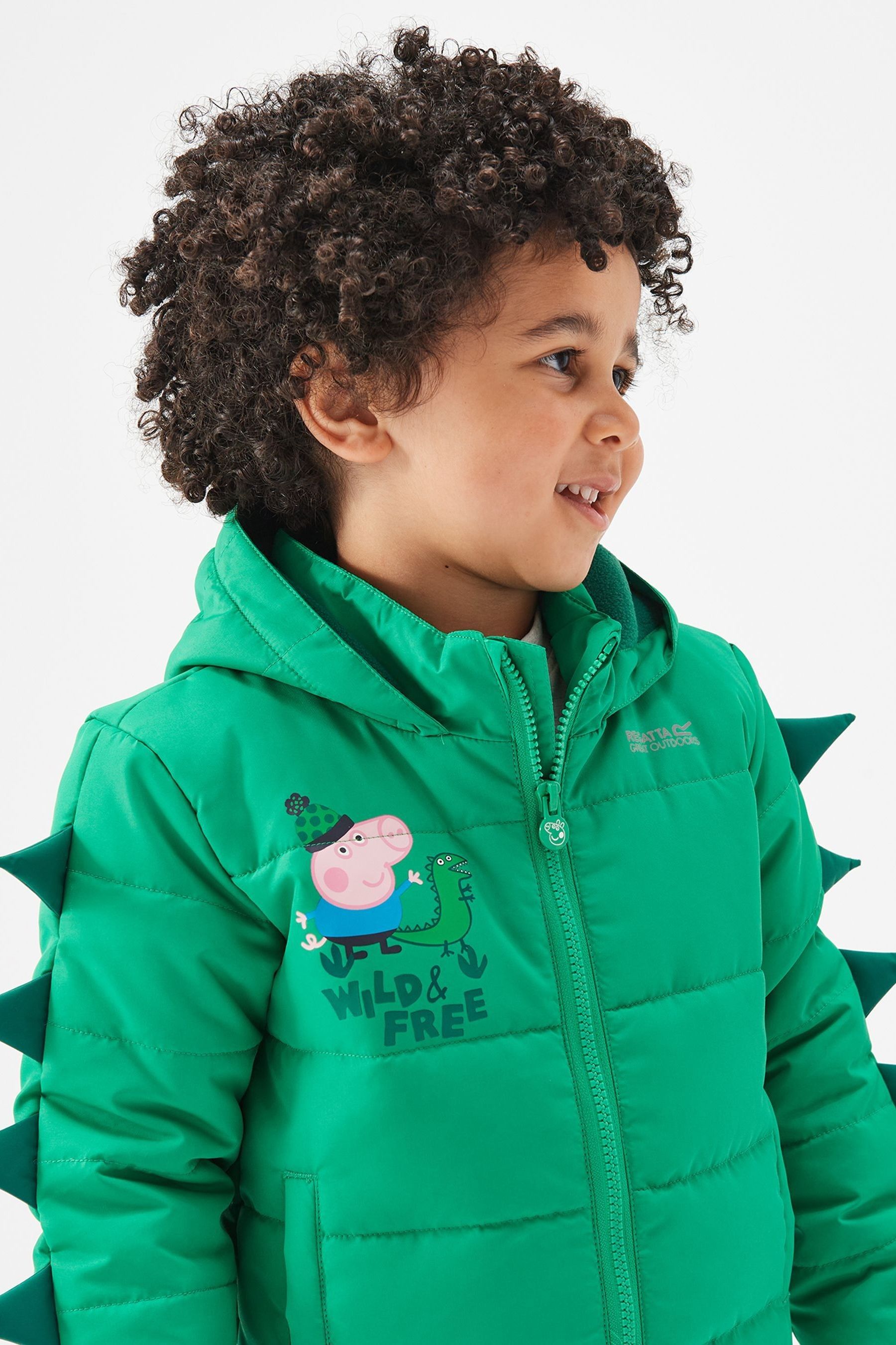 Buy Regatta Boys Green Peppa Pig Padded Jacket from Next Luxembourg