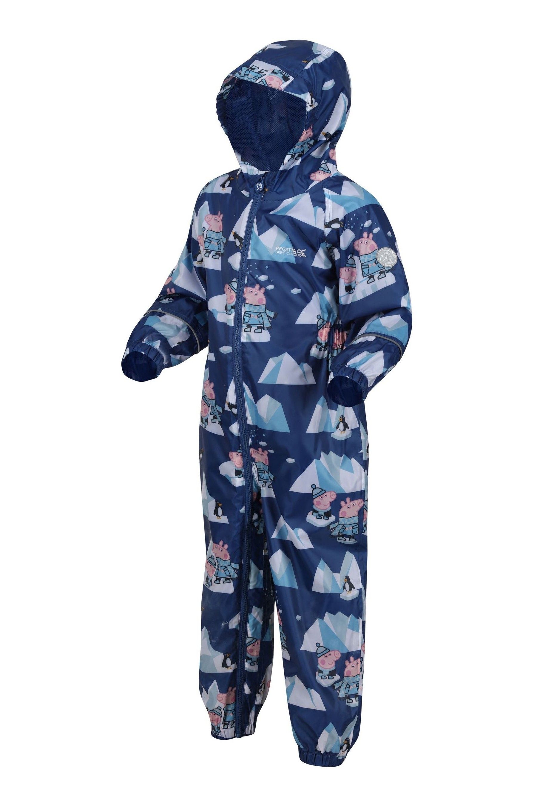 Buy Regatta Blue Peppa Pig Pobble Waterproof Suit All In One from Next Luxembourg