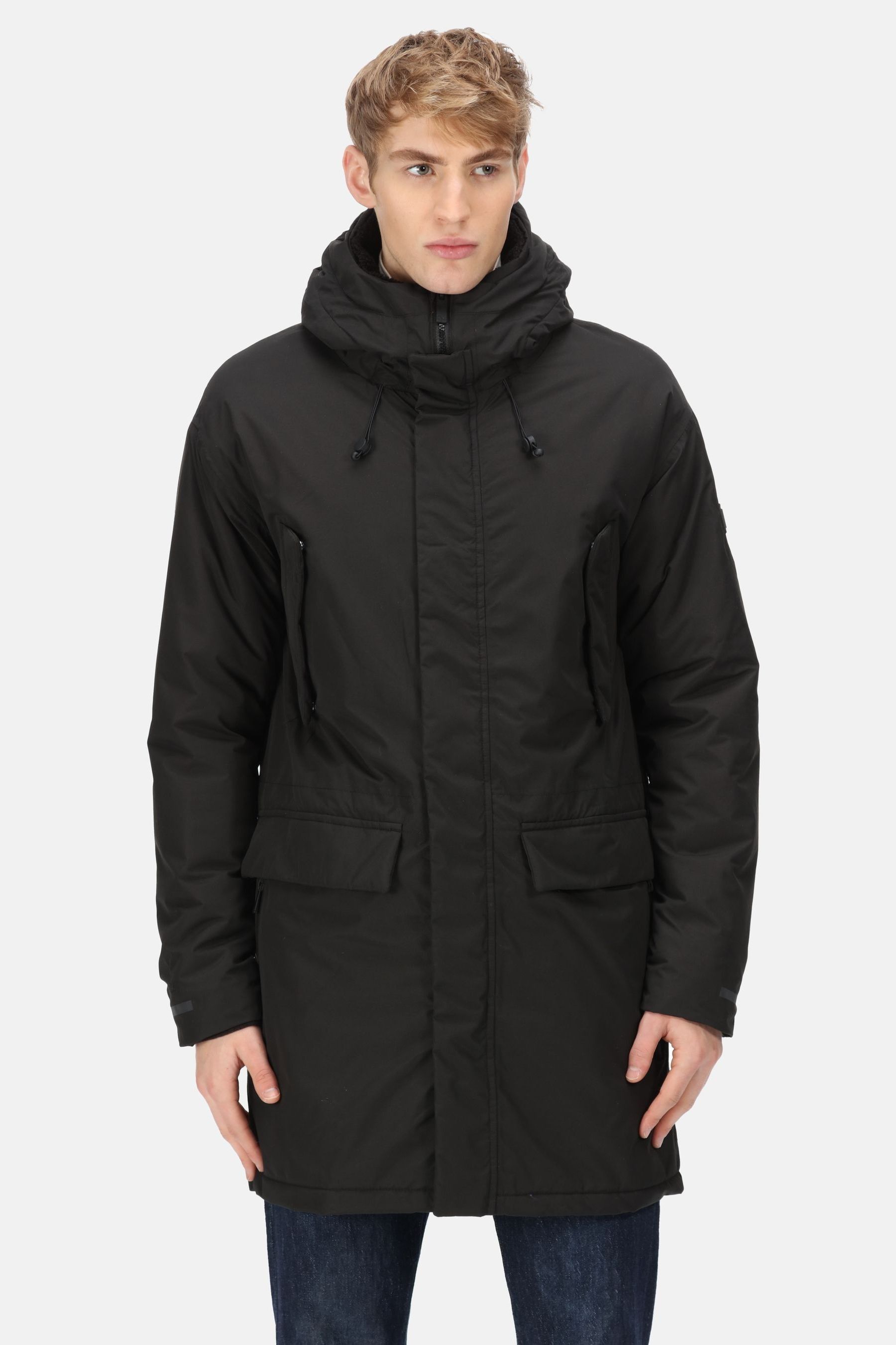 Buy Regatta Tavaris Longline Waterproof Insulated Black Jacket from Next Luxembourg