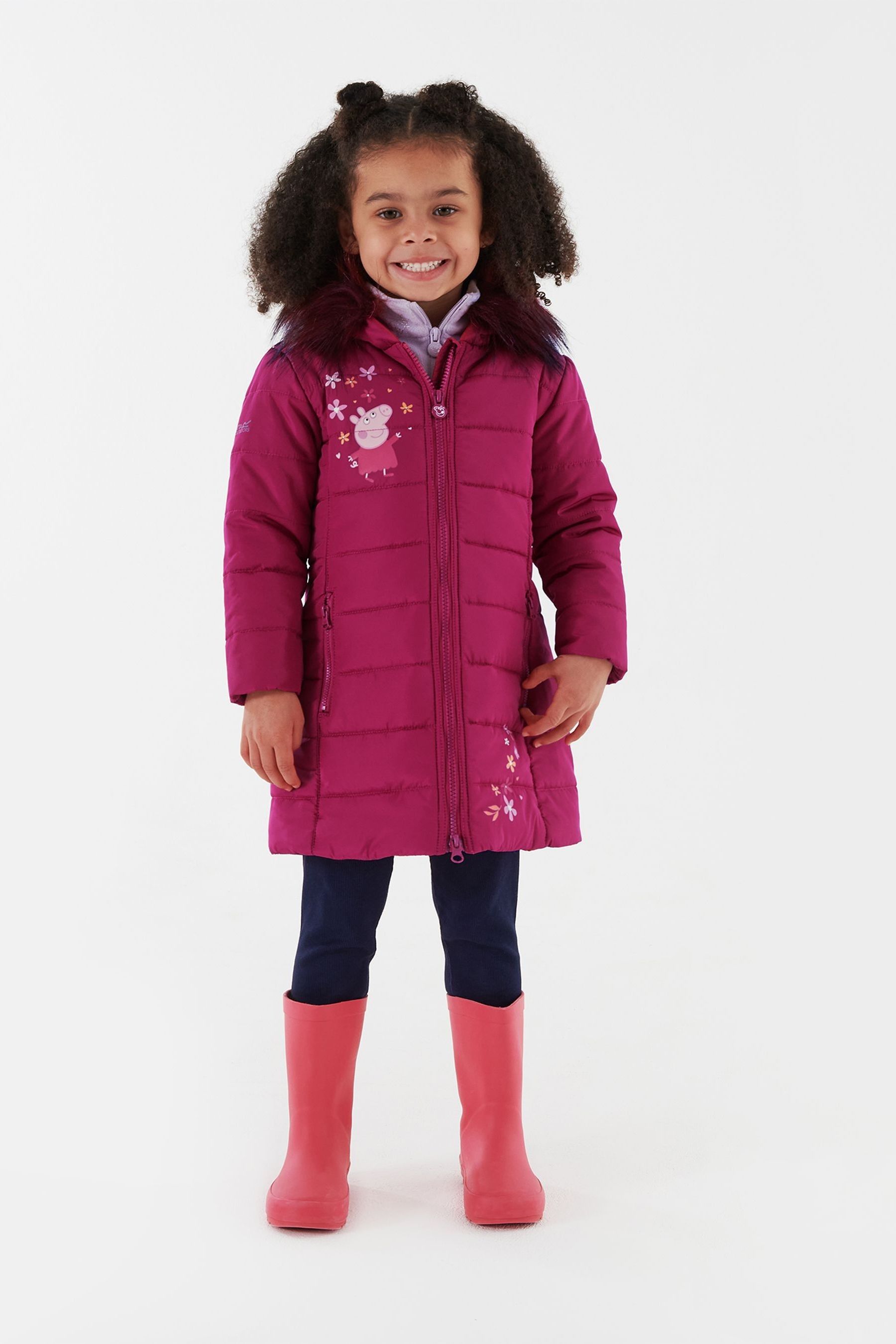 Girls peppa pig coat hot sale